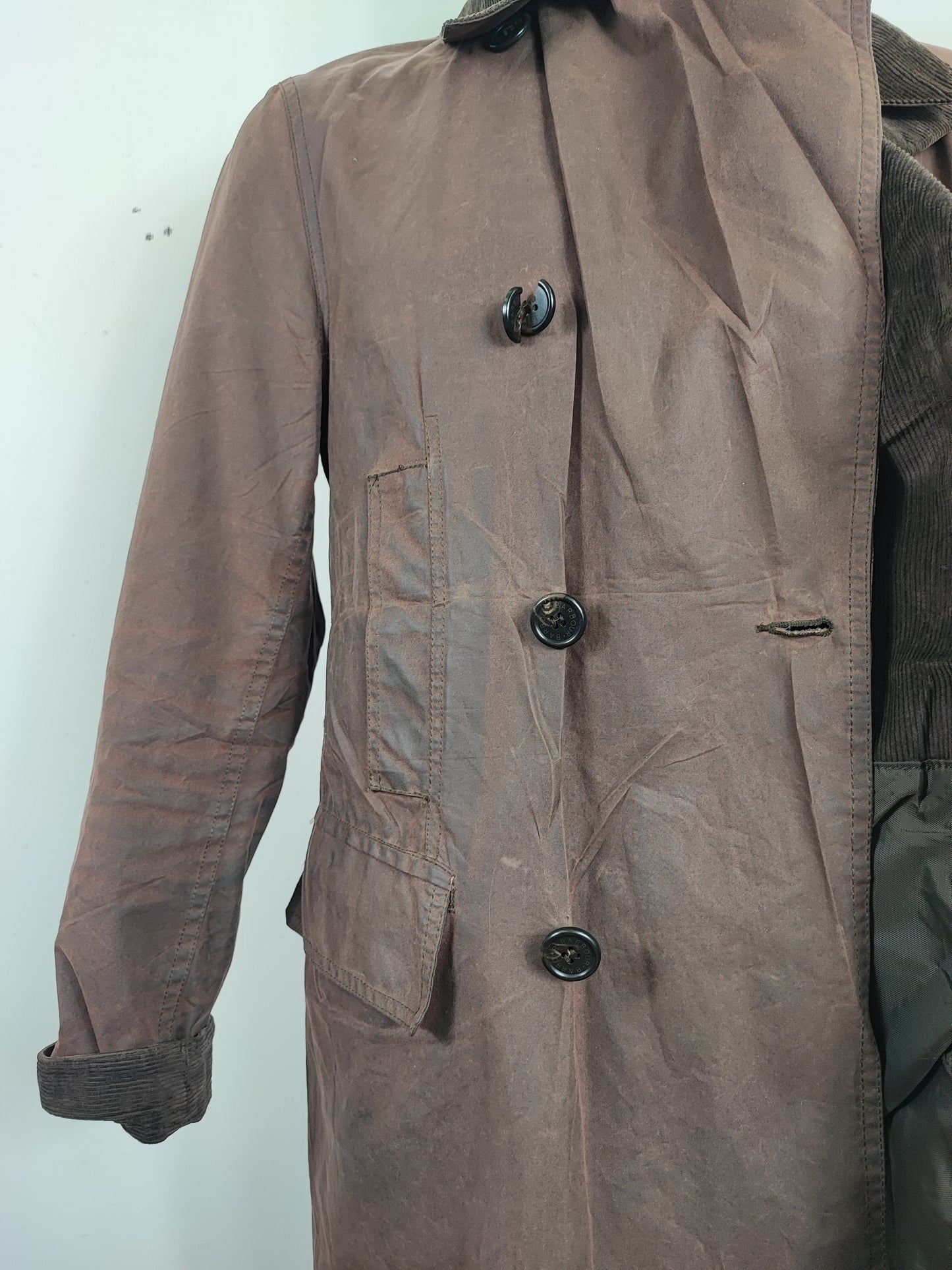 Giacca Blazer da uomo marrone cerata Small - Man Blazer Wax Brown jacket size Small