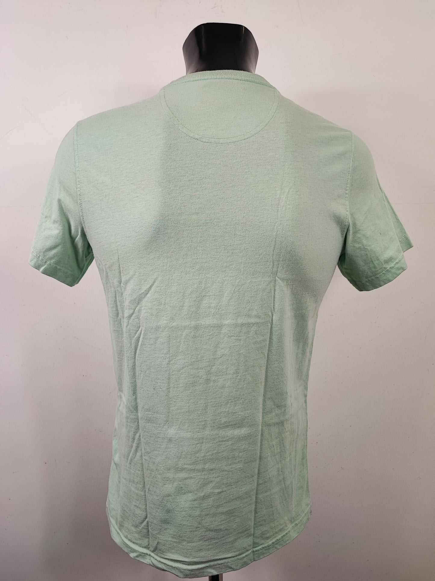 T-shirt Barbour verde acqua da uomo in cotone taglia Small