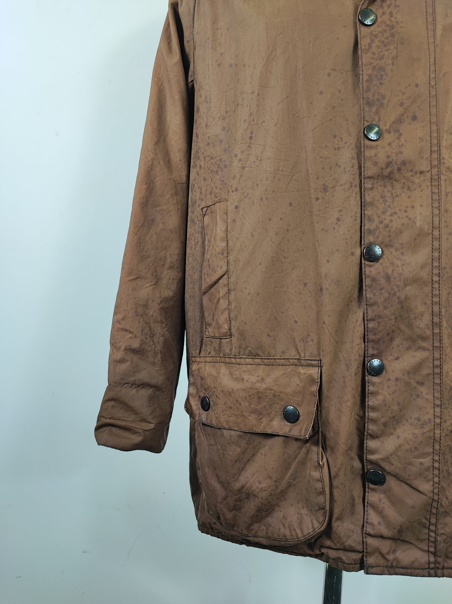Barbour Giacca Beaufort Beige vintage C48/122 cm Dark Beige waxed Beaufort Jacket XL