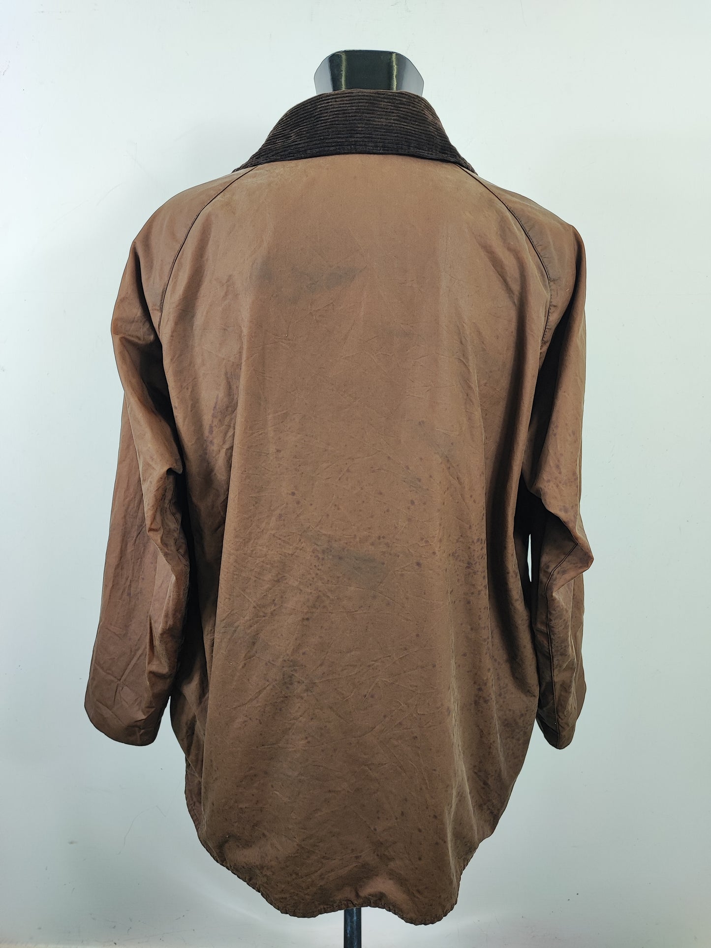 Barbour Giacca Beaufort Beige vintage C48/122 cm Dark Beige waxed Beaufort Jacket XL