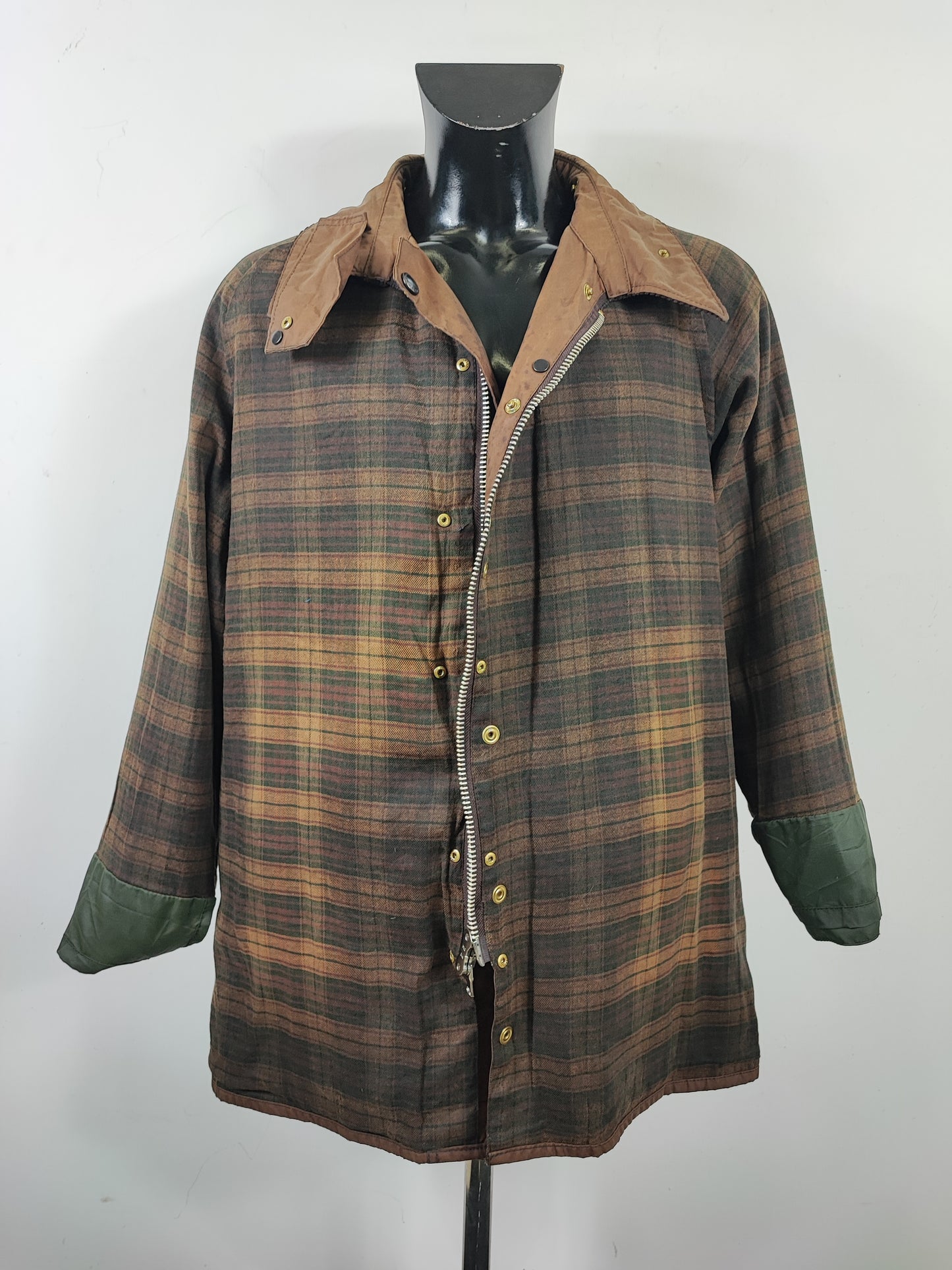 Barbour Giacca Beaufort Beige vintage C48/122 cm Dark Beige waxed Beaufort Jacket XL