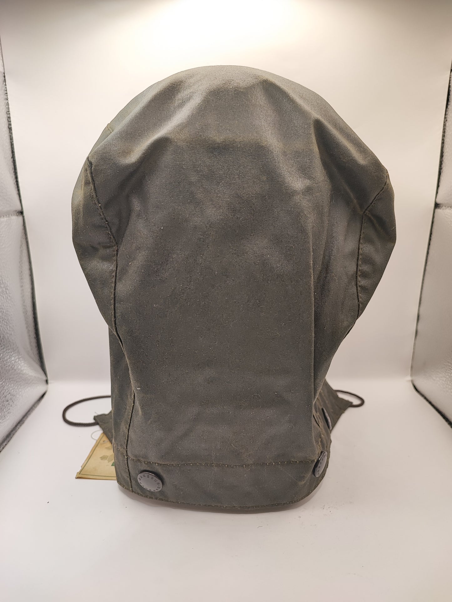 RARO Cappuccio Barbour vintage verde per Northumbria cerato Taglia Unica -Rare Northumbria Hood A410