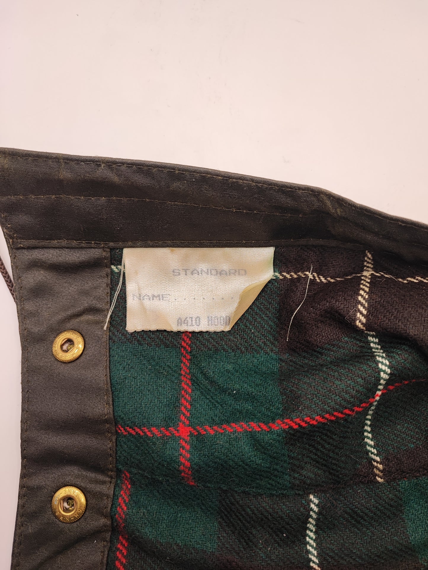 RARO Cappuccio Barbour vintage verde per Northumbria cerato Taglia Unica -Rare Northumbria Hood A410