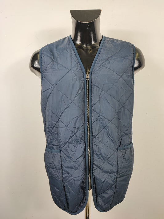 Gilet Imbottitura nuova Blu con zip compatibile per Barbour