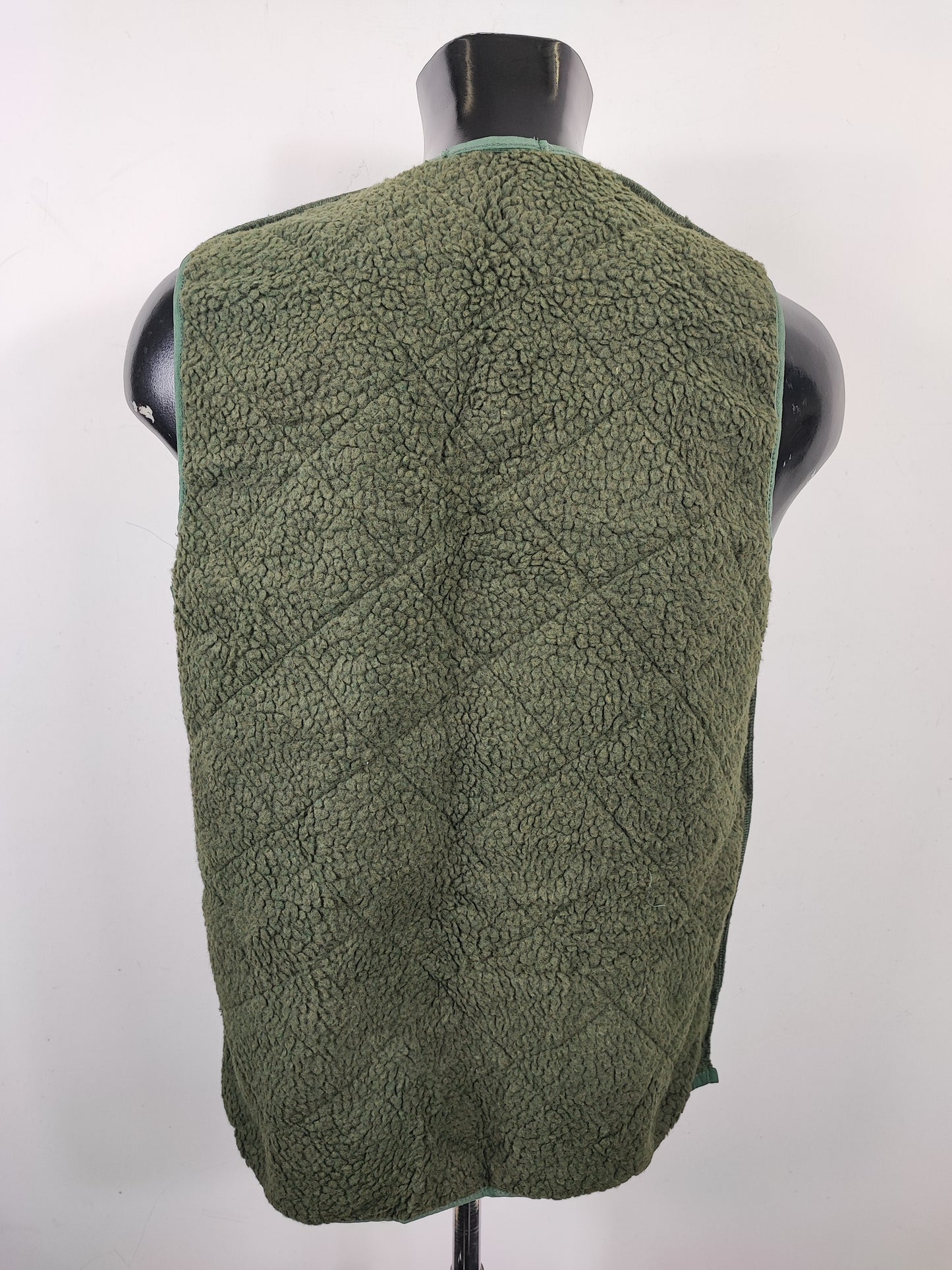 Gilet Imbottitura nuova Verde con zip compatibile per Barbour