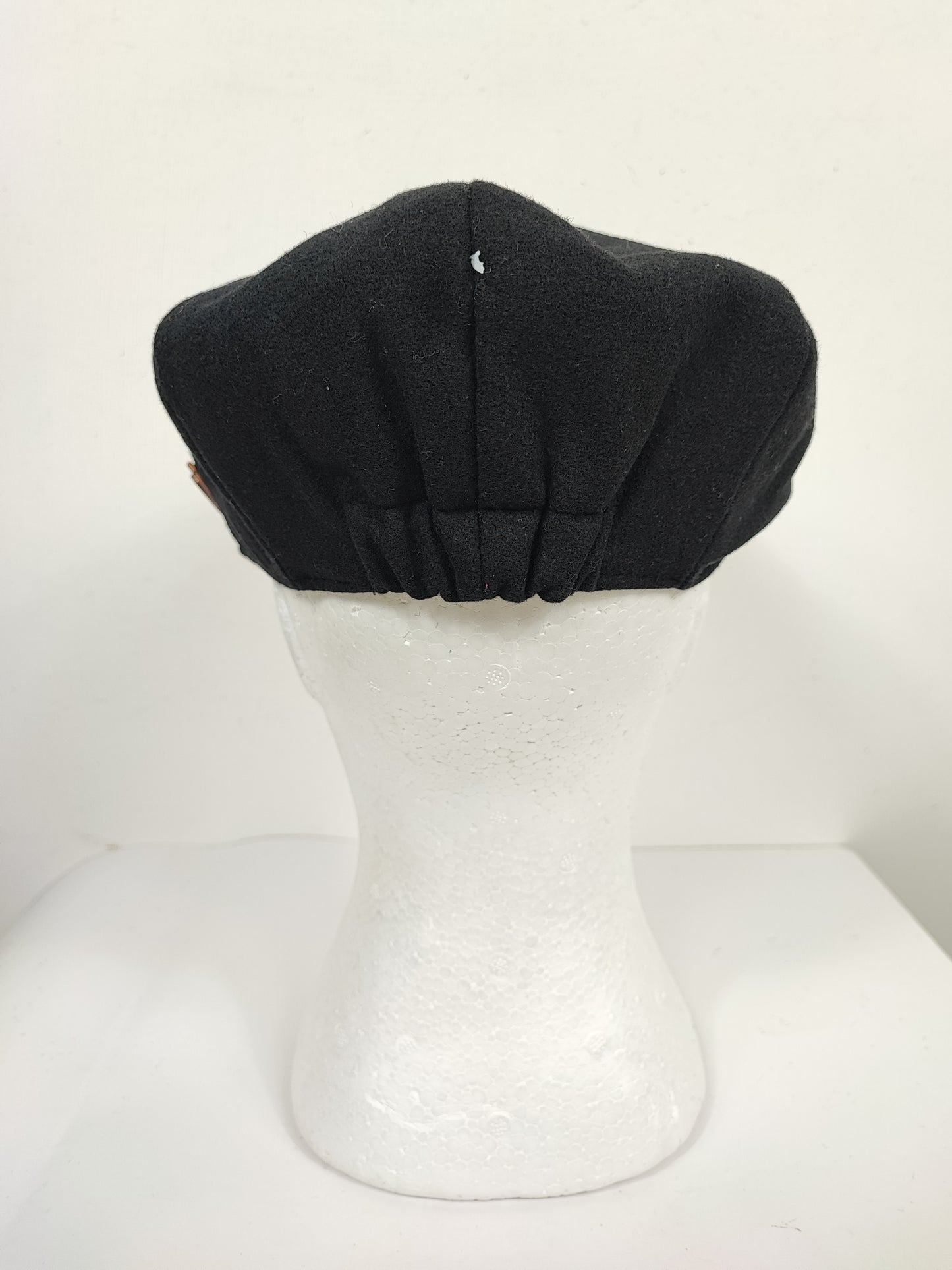 Coppola nuova nera inglese a otto spicchi in lana stile Peaky Blinders