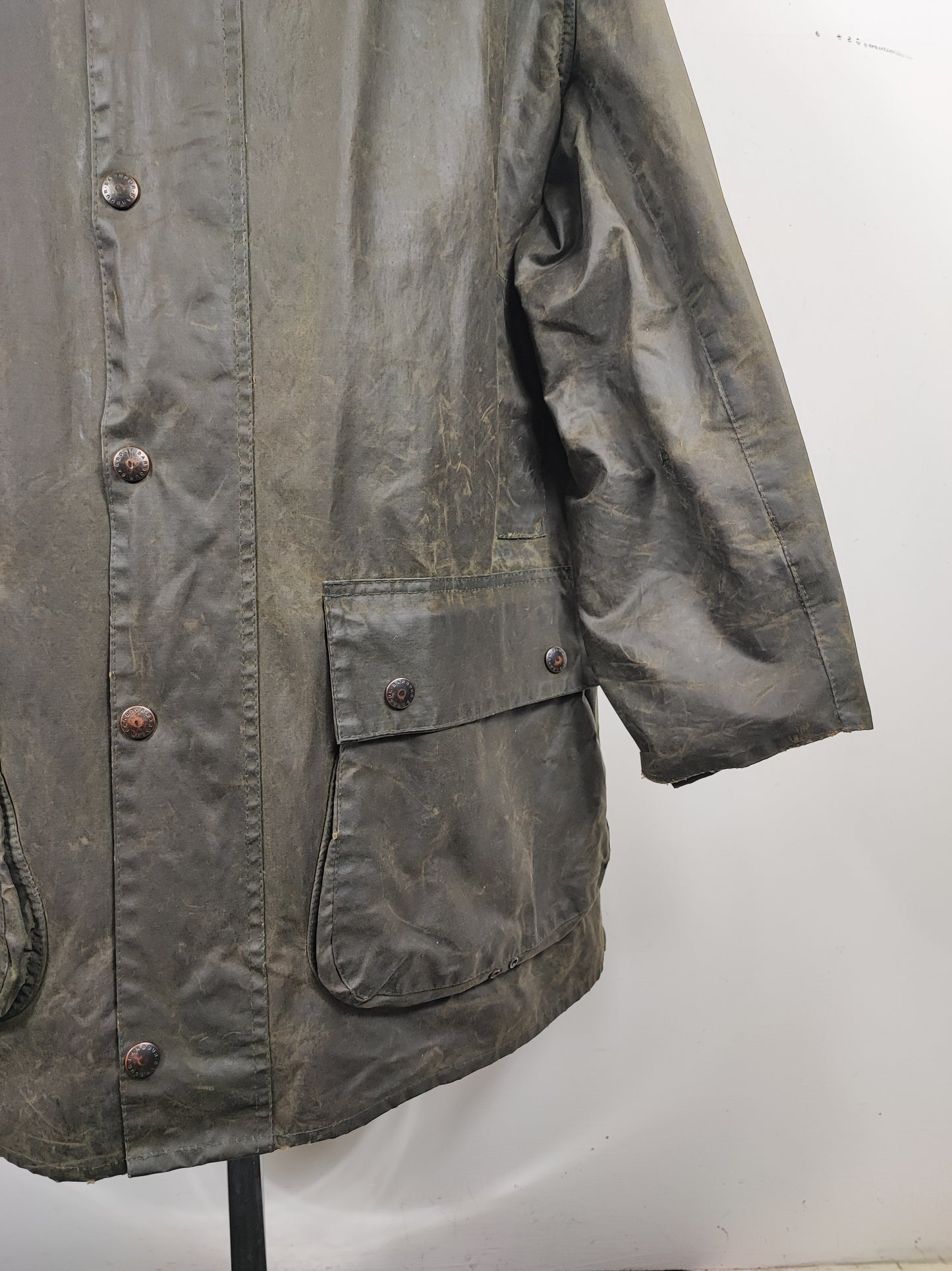 Giacca Barbour Vintage Northumbria C44/112cm-Man Green Vintage Northumbria Jacket size l/xl