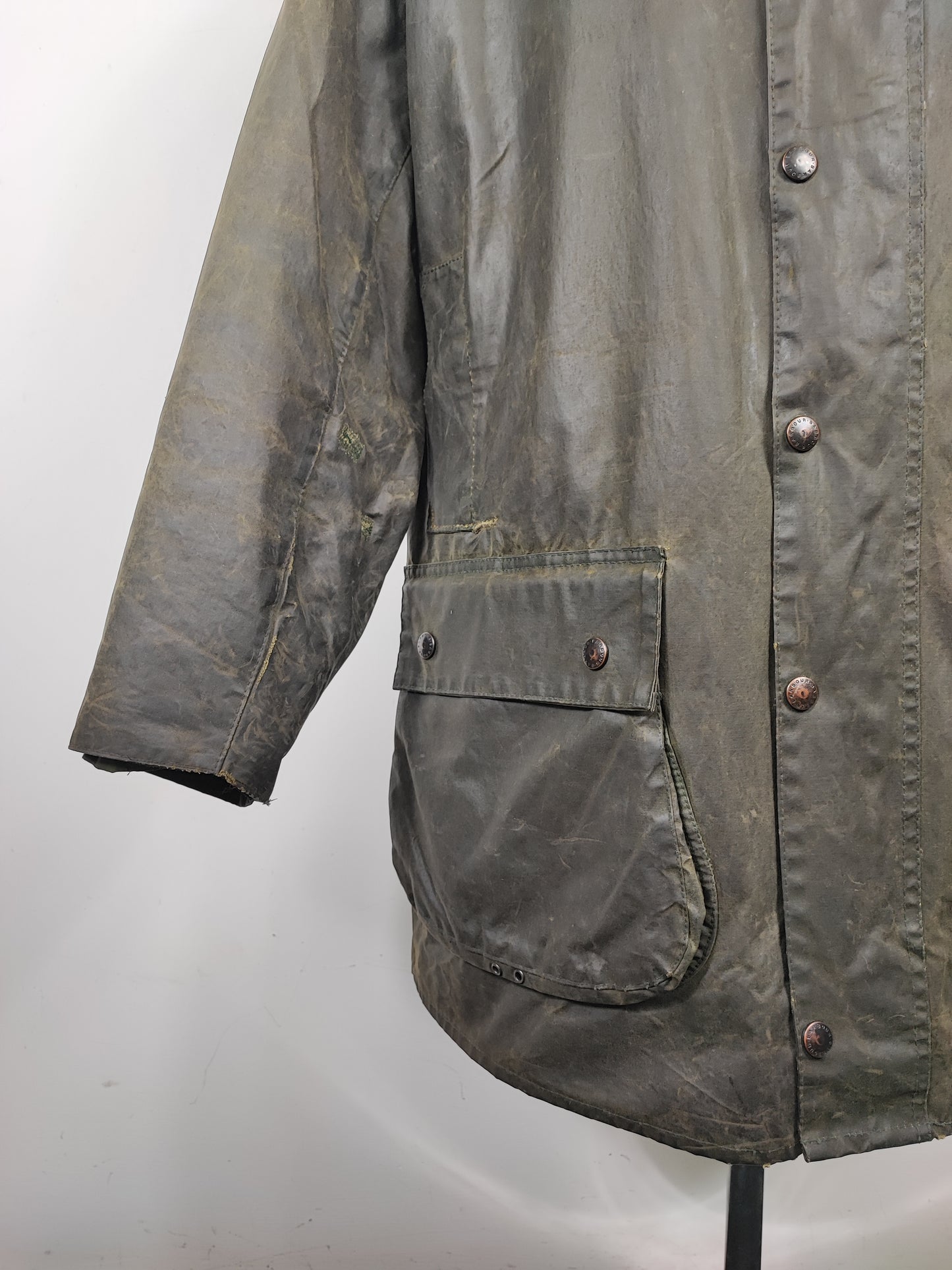Giacca Barbour Vintage Northumbria C44/112cm-Man Green Vintage Northumbria Jacket size l/xl