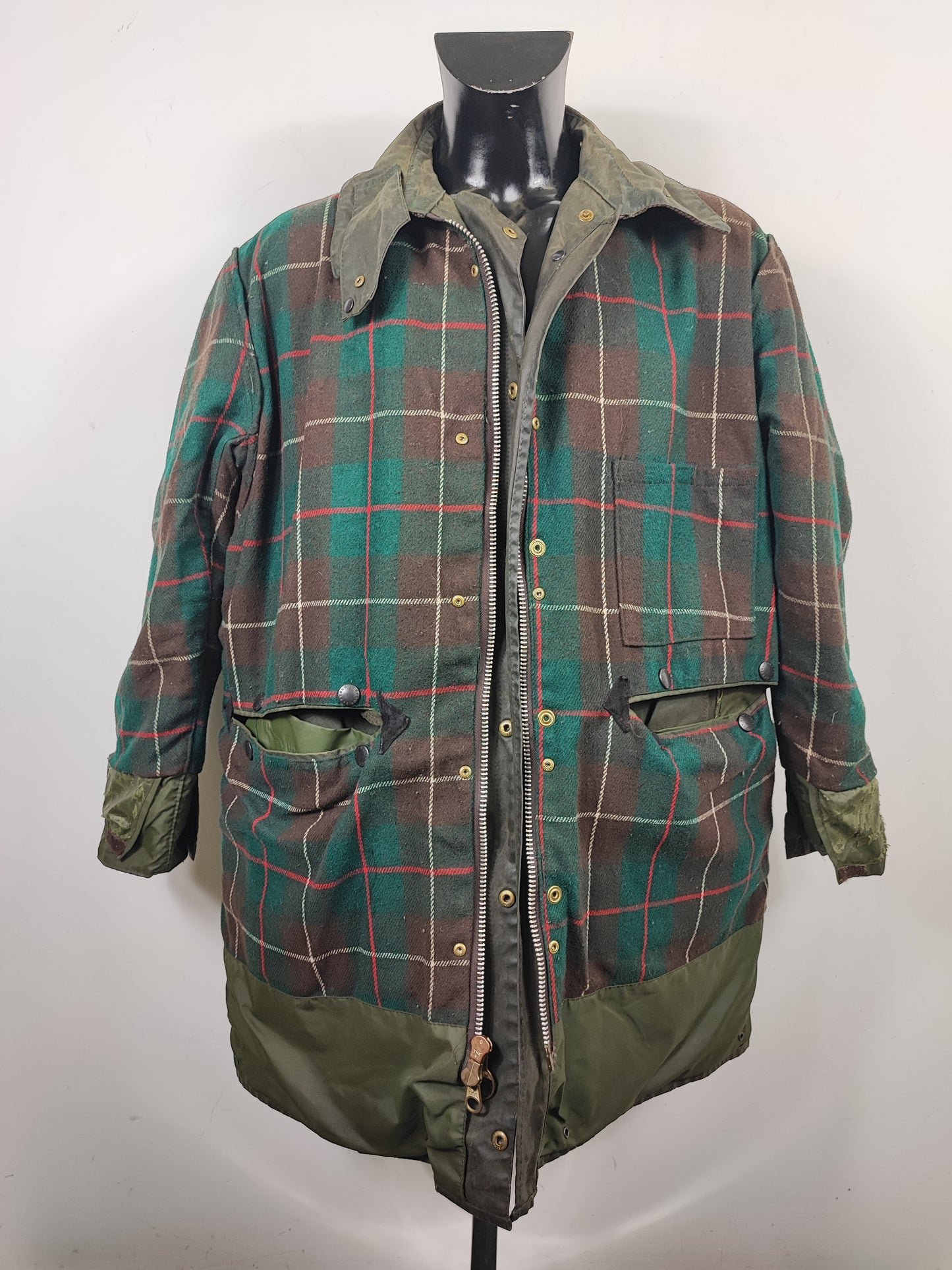 Giacca Barbour Vintage Northumbria C44/112cm-Man Green Vintage Northumbria Jacket size l/xl