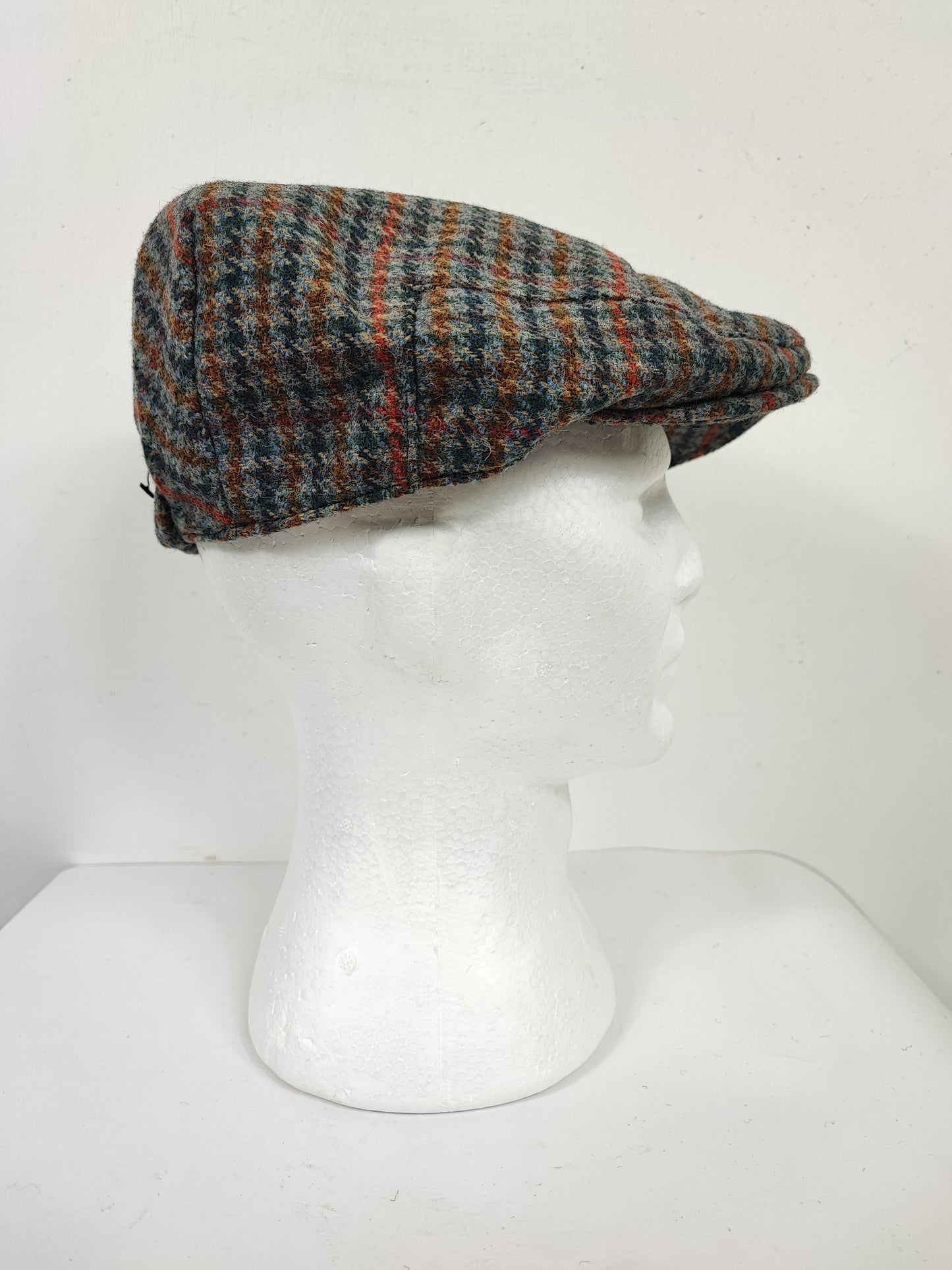 Coppola nuova inglese in tweed a fantasia pied de poule- New English Countryside Classic Tweed Flat Cap