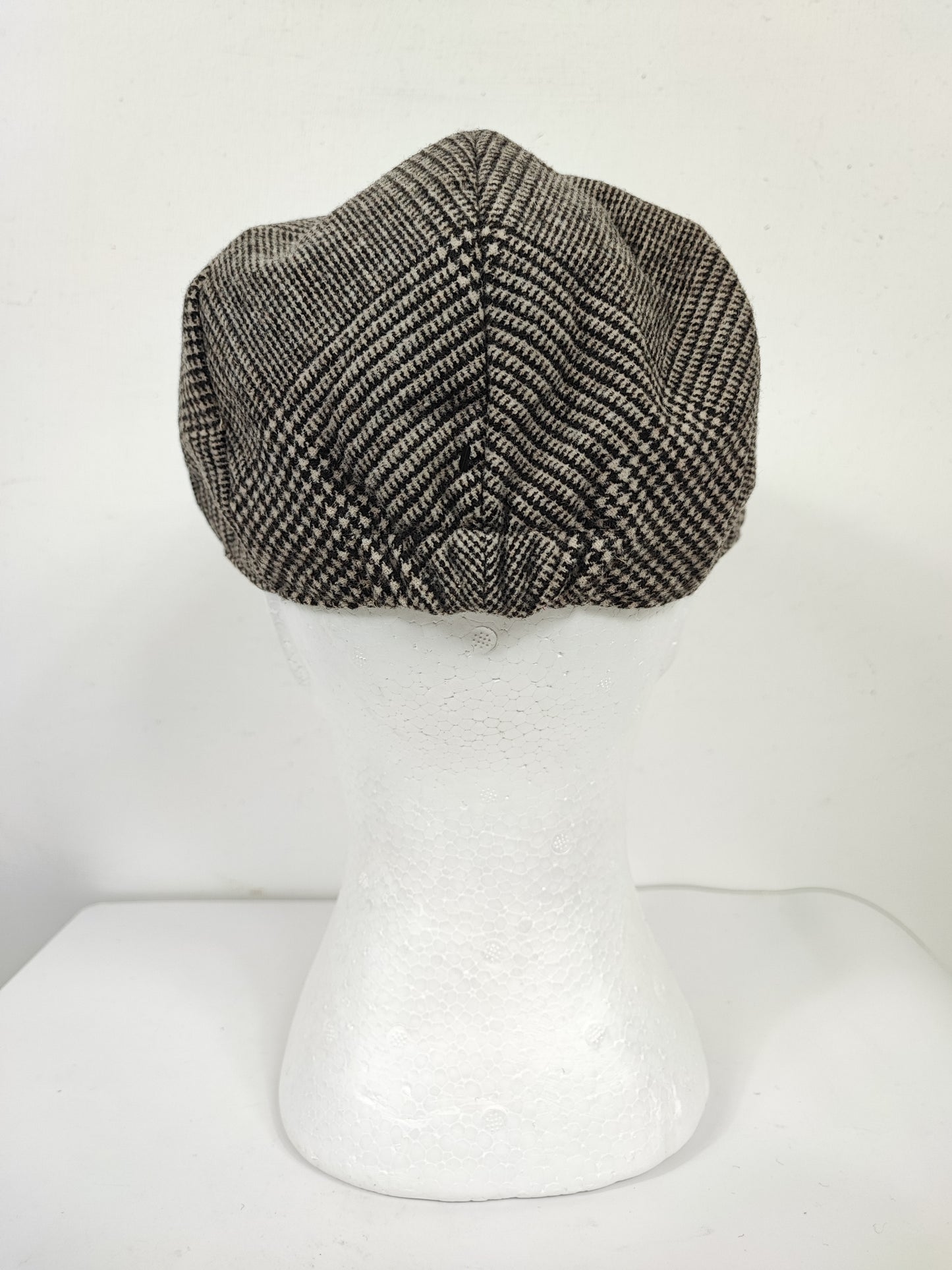Coppola nuova inglese in lana marrone chiaro a fantasia - New English Camel Wool Flat cap One size