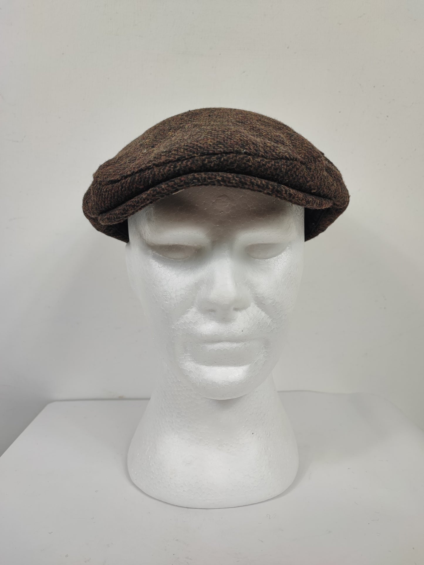 Coppola nuova inglese in tweed marrone - New English Brown Classic Tweed Flat Cap
