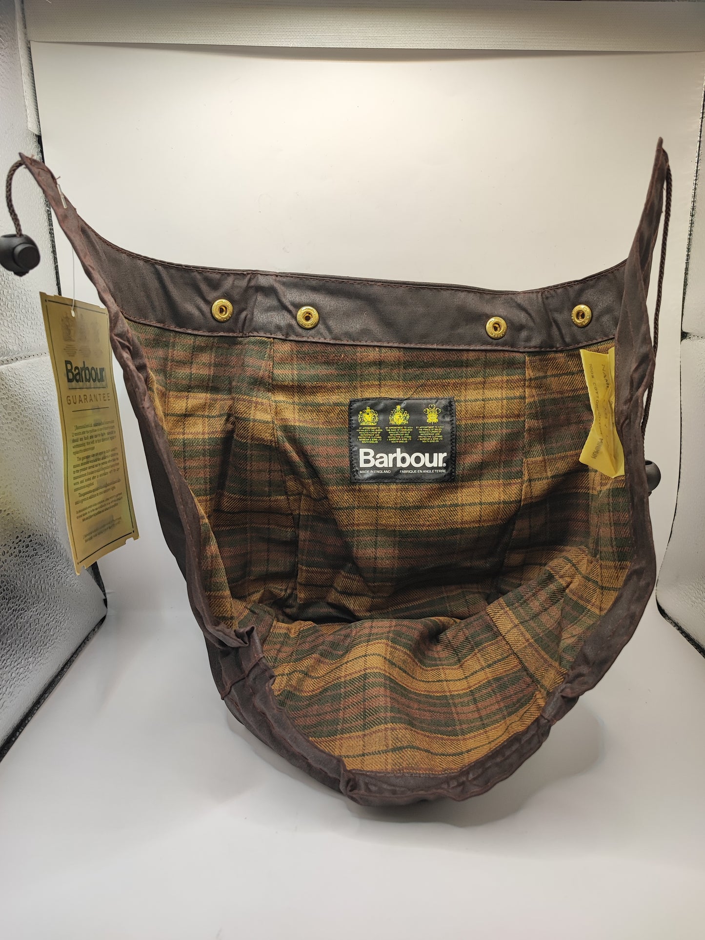 Cappuccio Barbour vintage marrone Taglia Unica - Brown Vintage Waxed Hood A199