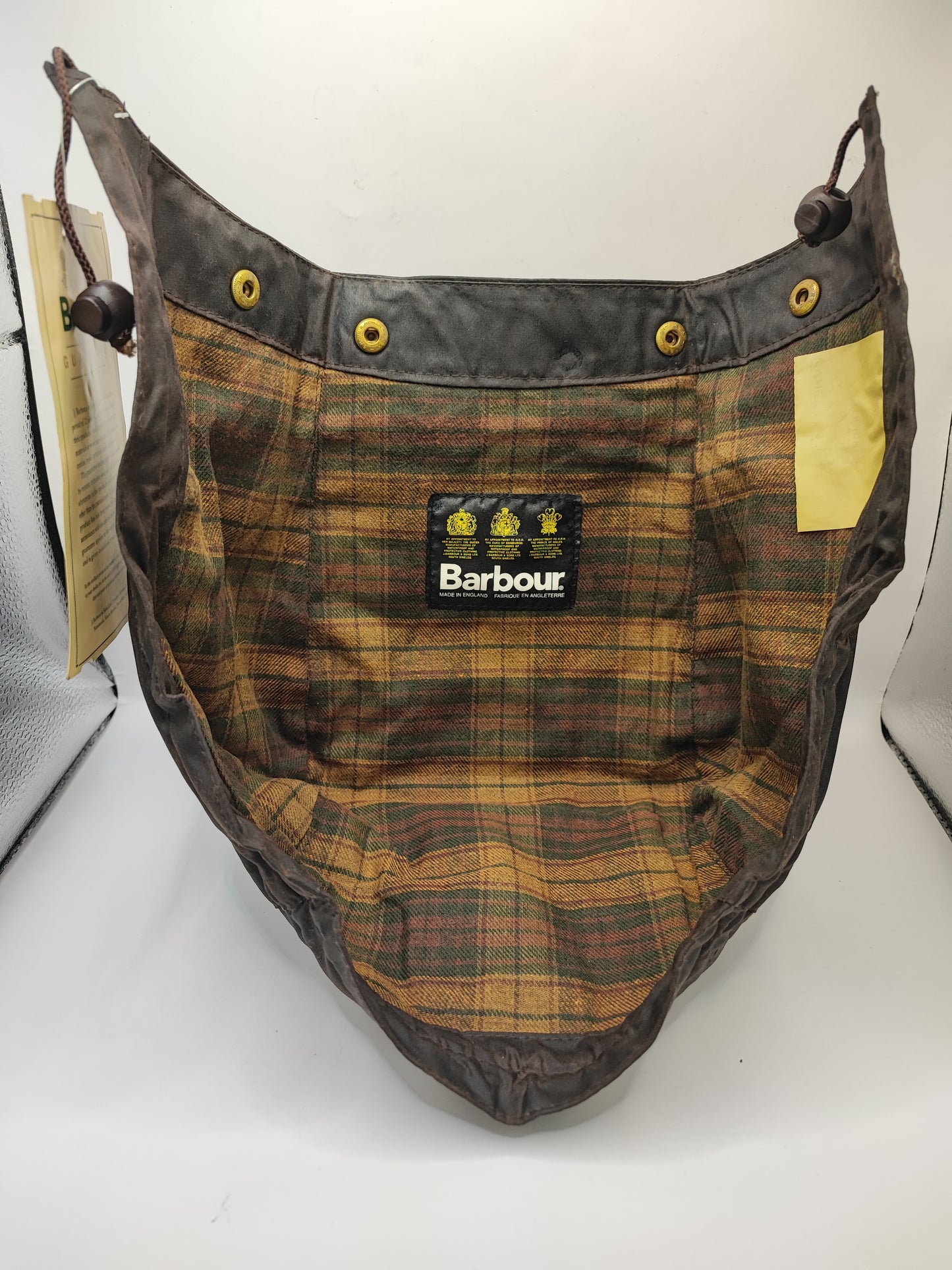 Cappuccio Barbour vintage marrone Taglia Unica - Brown Vintage Waxed Hood A198