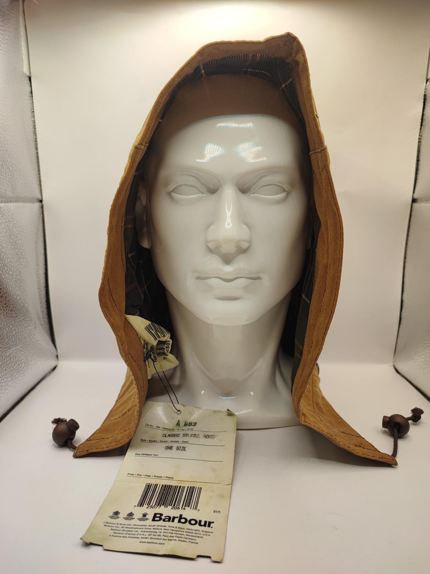 Cappuccio Barbour vintage beige A862 - Sandstone Waxed Hood A862
