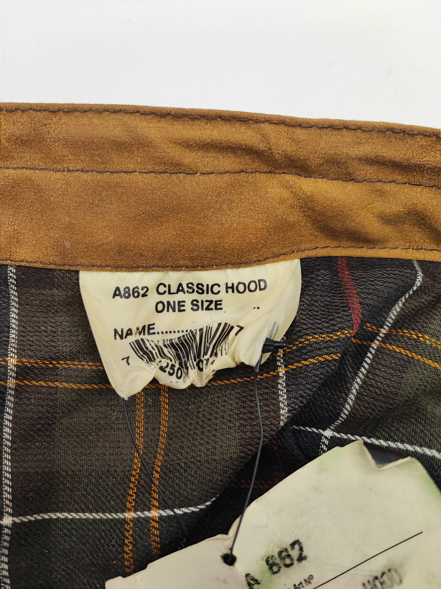 Cappuccio Barbour vintage beige A862 - Sandstone Waxed Hood A862