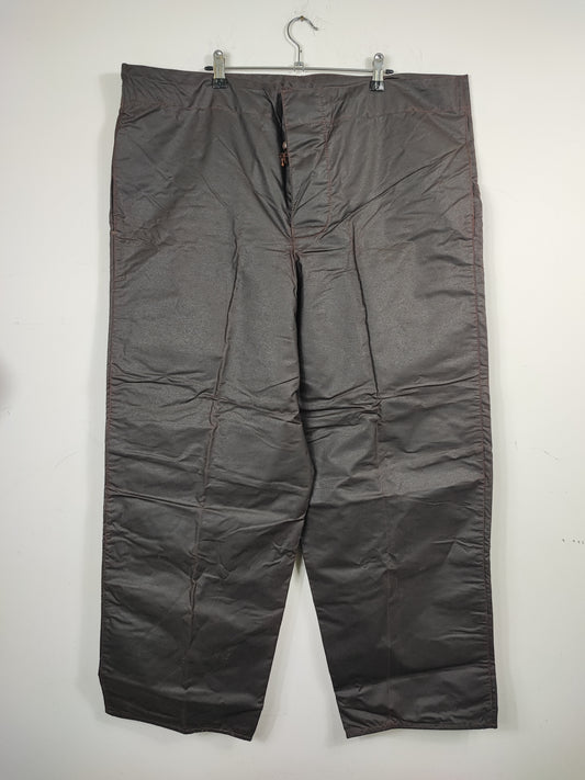 Cosciali vintage Barbour cerati marroni Large - Wax Man Brown Lined trousers Size Large