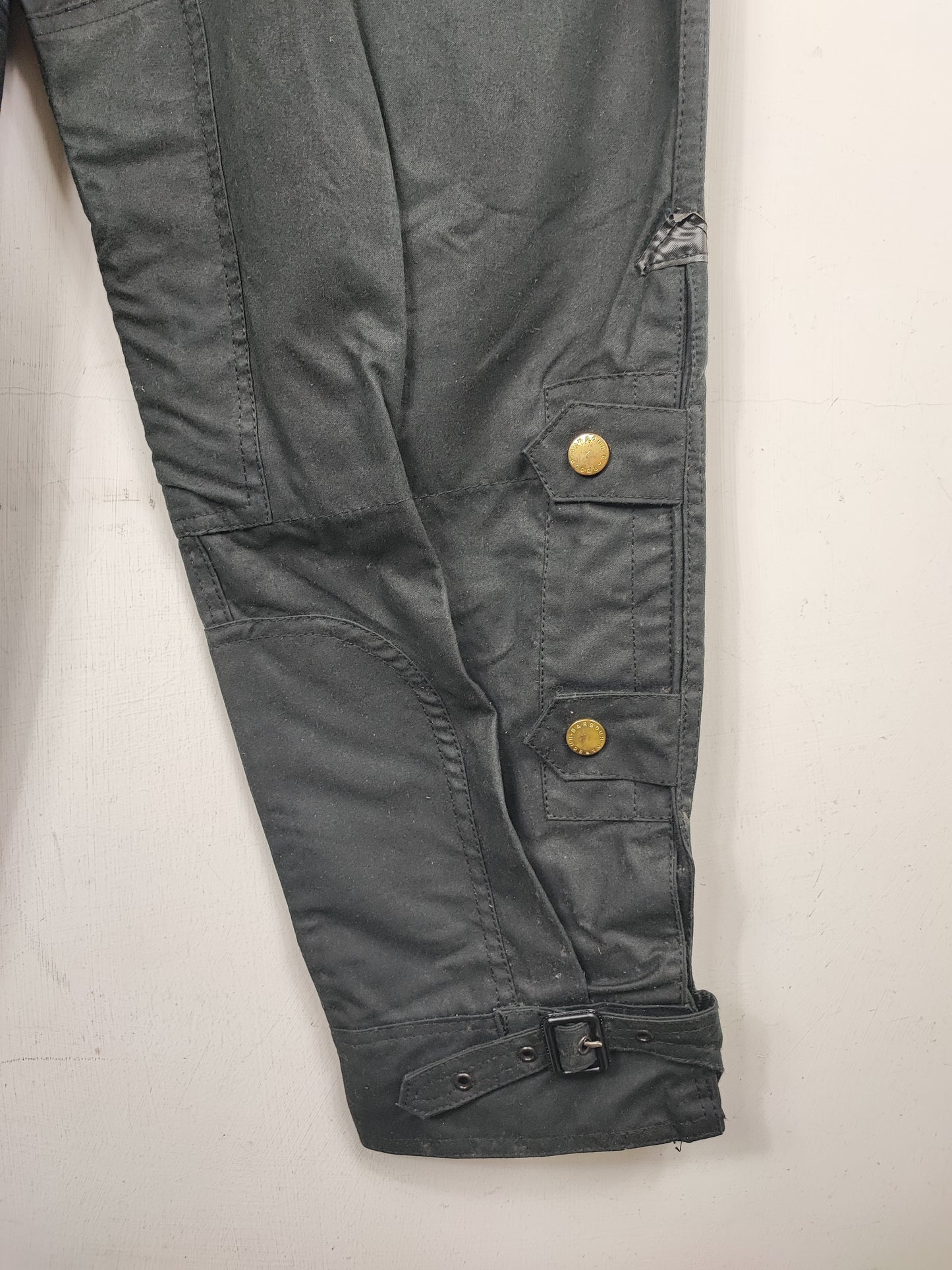 Pantaloni Barbour International cerati nero W46/117 cm Wax motorcycle black A8 trousers XL