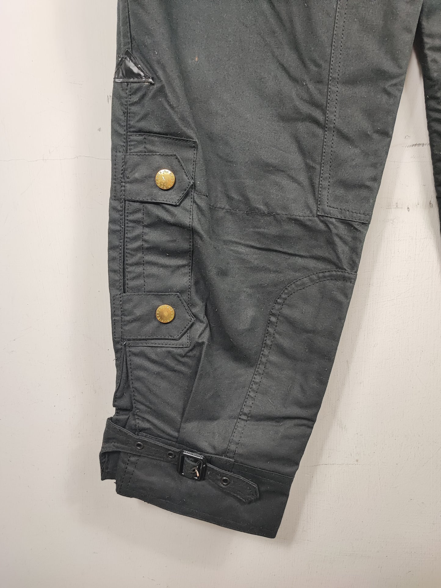 Pantaloni Barbour International cerati nero W46/117 cm Wax motorcycle black A8 trousers XL
