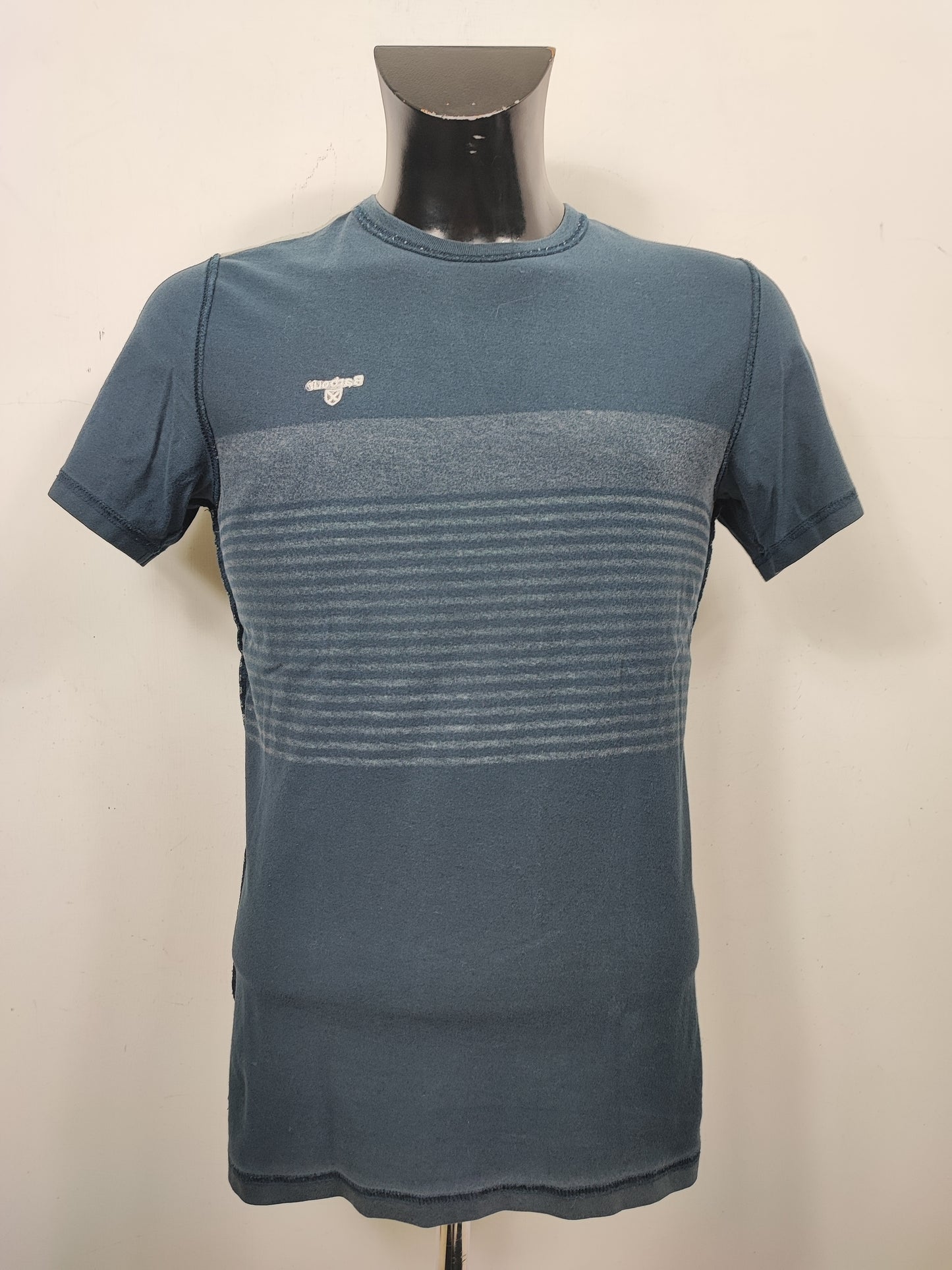 T-shirt Barbour blu da uomo in cotone taglia Small