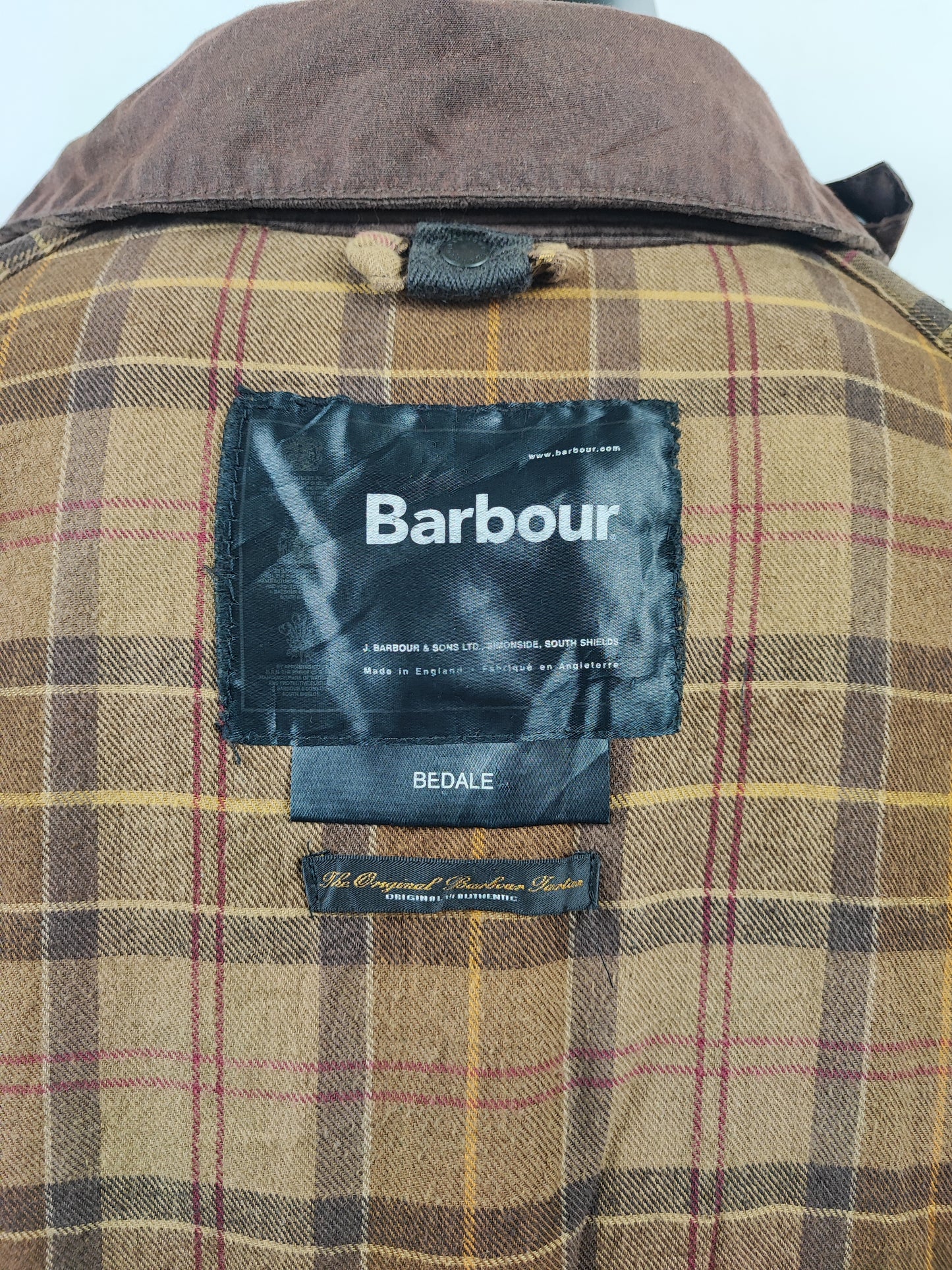 Barbour Giacca Bedale marrone Vintage C50/127 CM XXL Brown Waxed Bedale Jacket size XXL