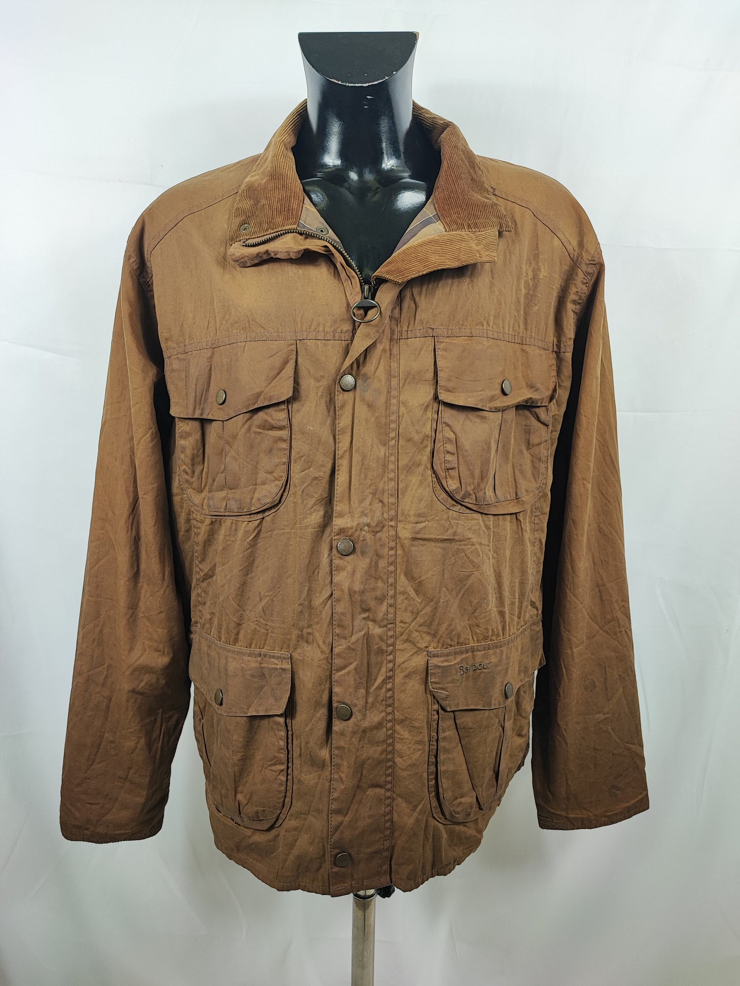 Barbour Giacca Uomo Flyweight Wax Utility Beige XXLarge- Man Wax Beige Jacket Size XXLarge