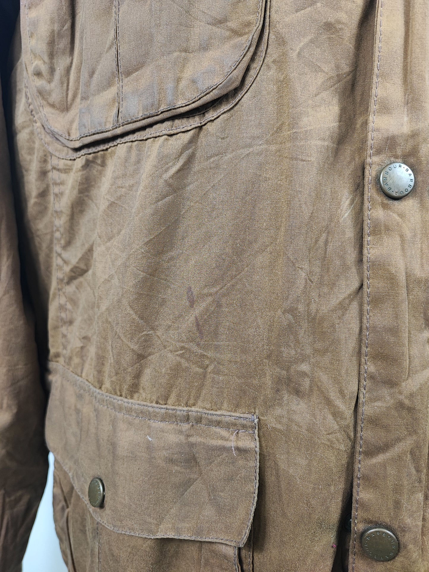 Barbour Giacca Uomo Flyweight Wax Utility Beige XXLarge- Man Wax Beige Jacket Size XXLarge