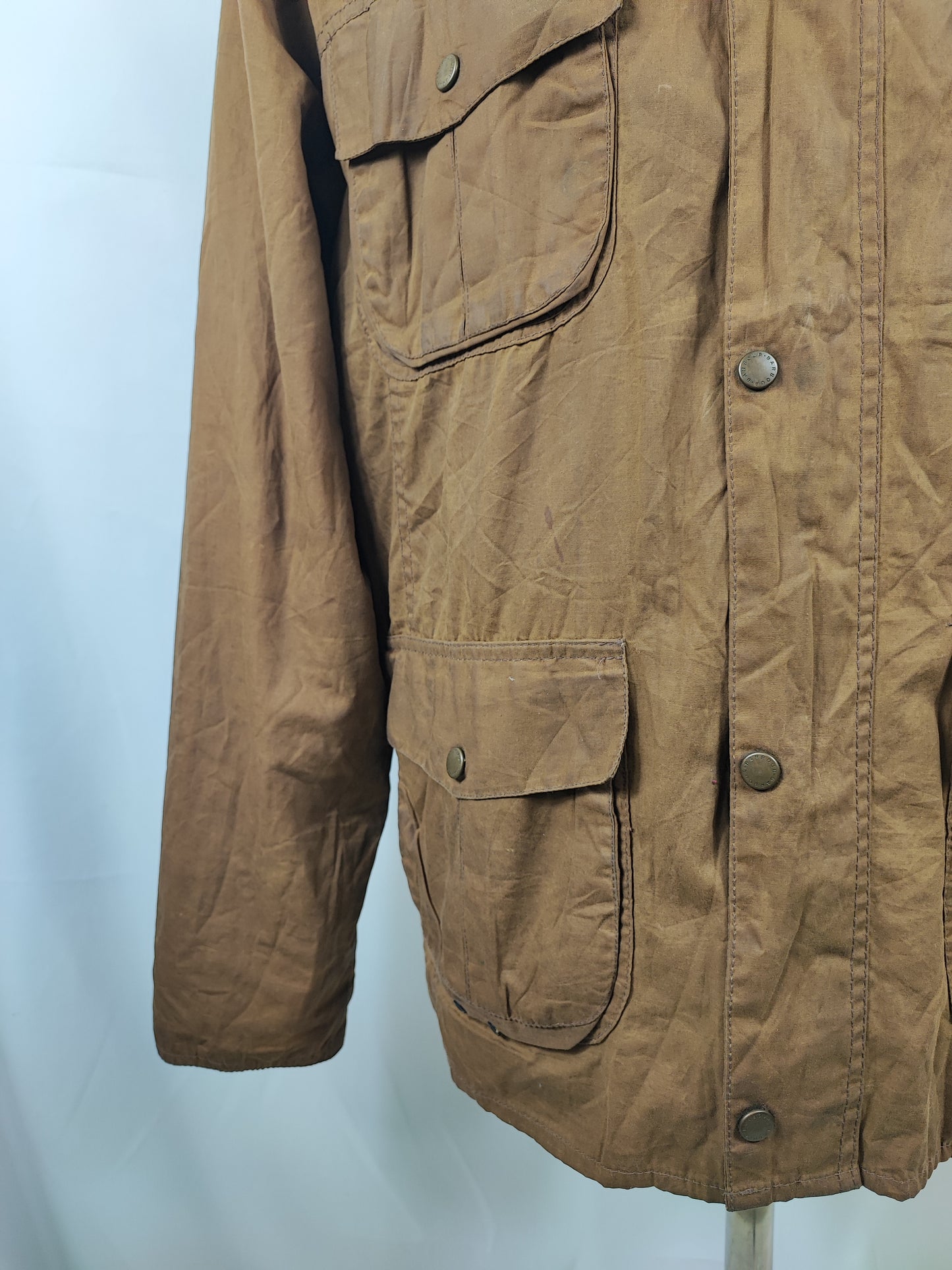 Barbour Giacca Uomo Flyweight Wax Utility Beige XXLarge- Man Wax Beige Jacket Size XXLarge