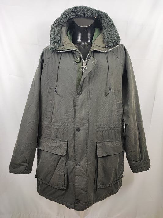 Parka da Uomo Barbour cerato verde XXL - Man Barbour Green Fenton Wax Jacket size XXL