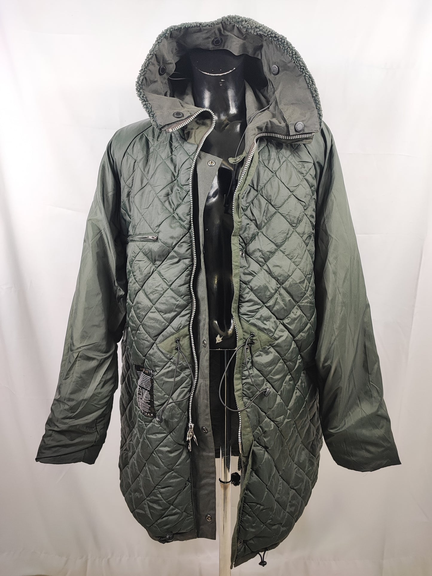 Parka da Uomo Barbour cerato verde XXL - Man Barbour Green Fenton Wax Jacket size XXL
