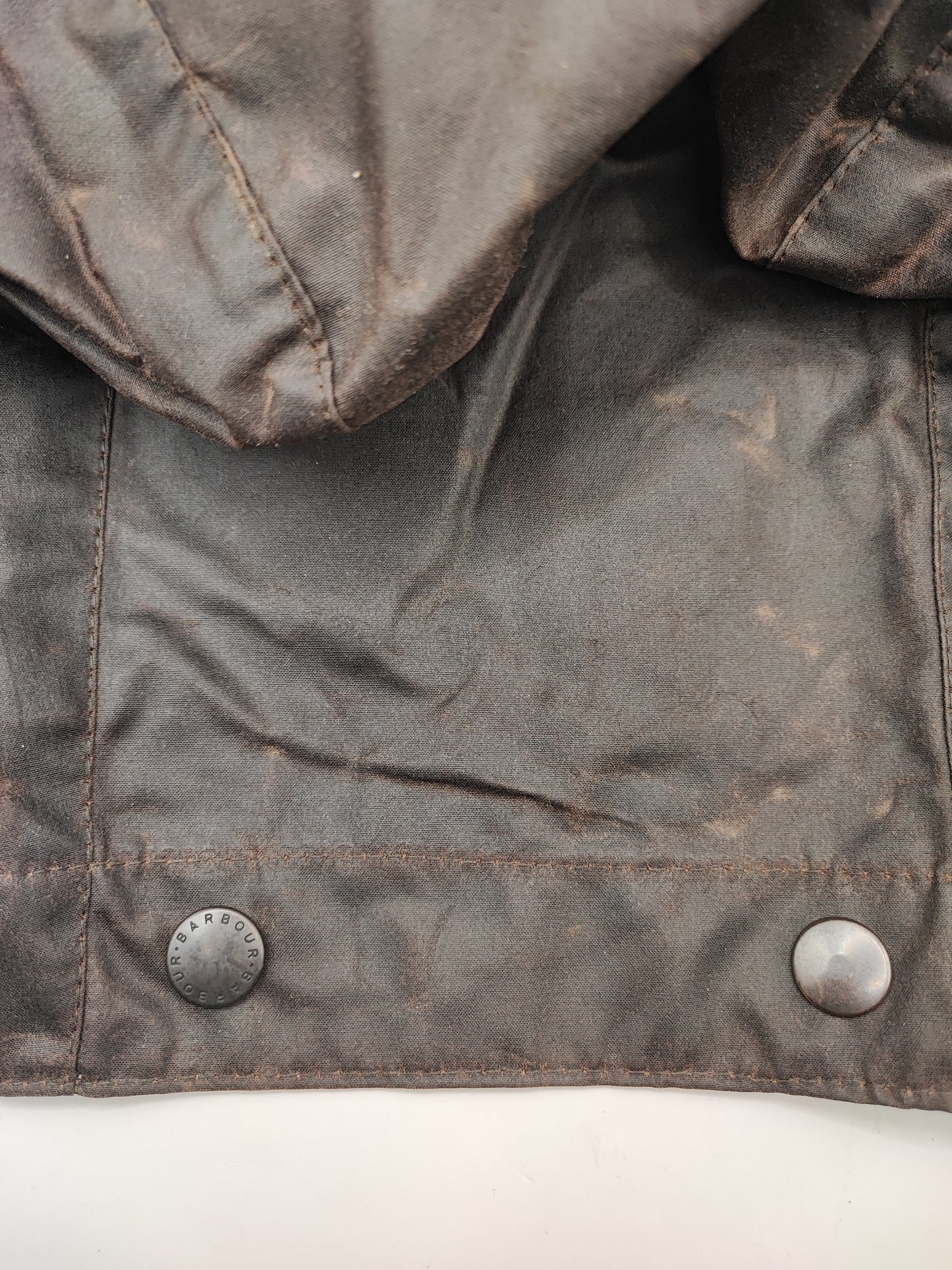Cappuccio Barbour vintage marrone Taglia Unica - Brown Vintage Waxed Hood A199