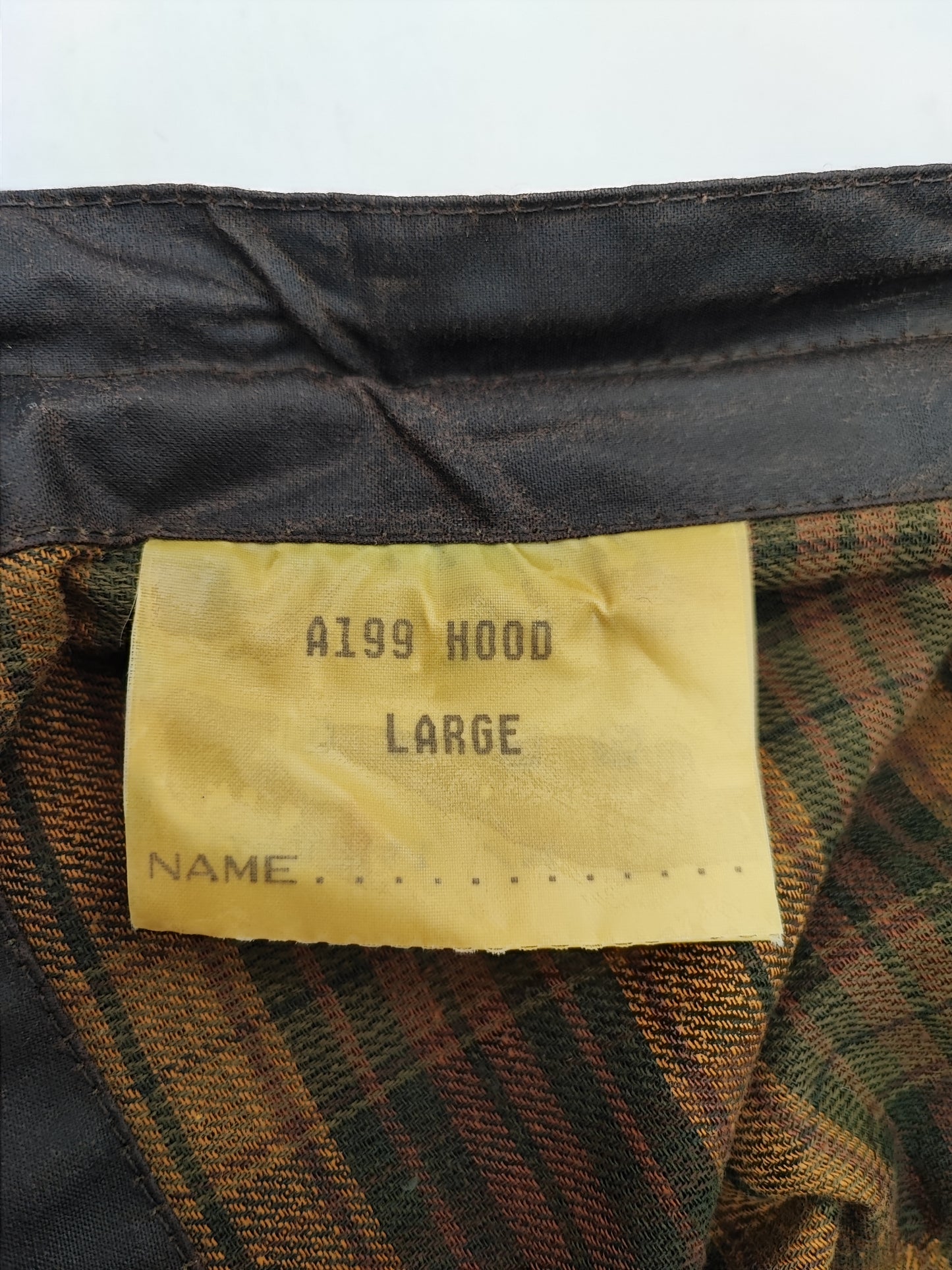 Cappuccio Barbour vintage marrone Taglia Unica - Brown Vintage Waxed Hood A199