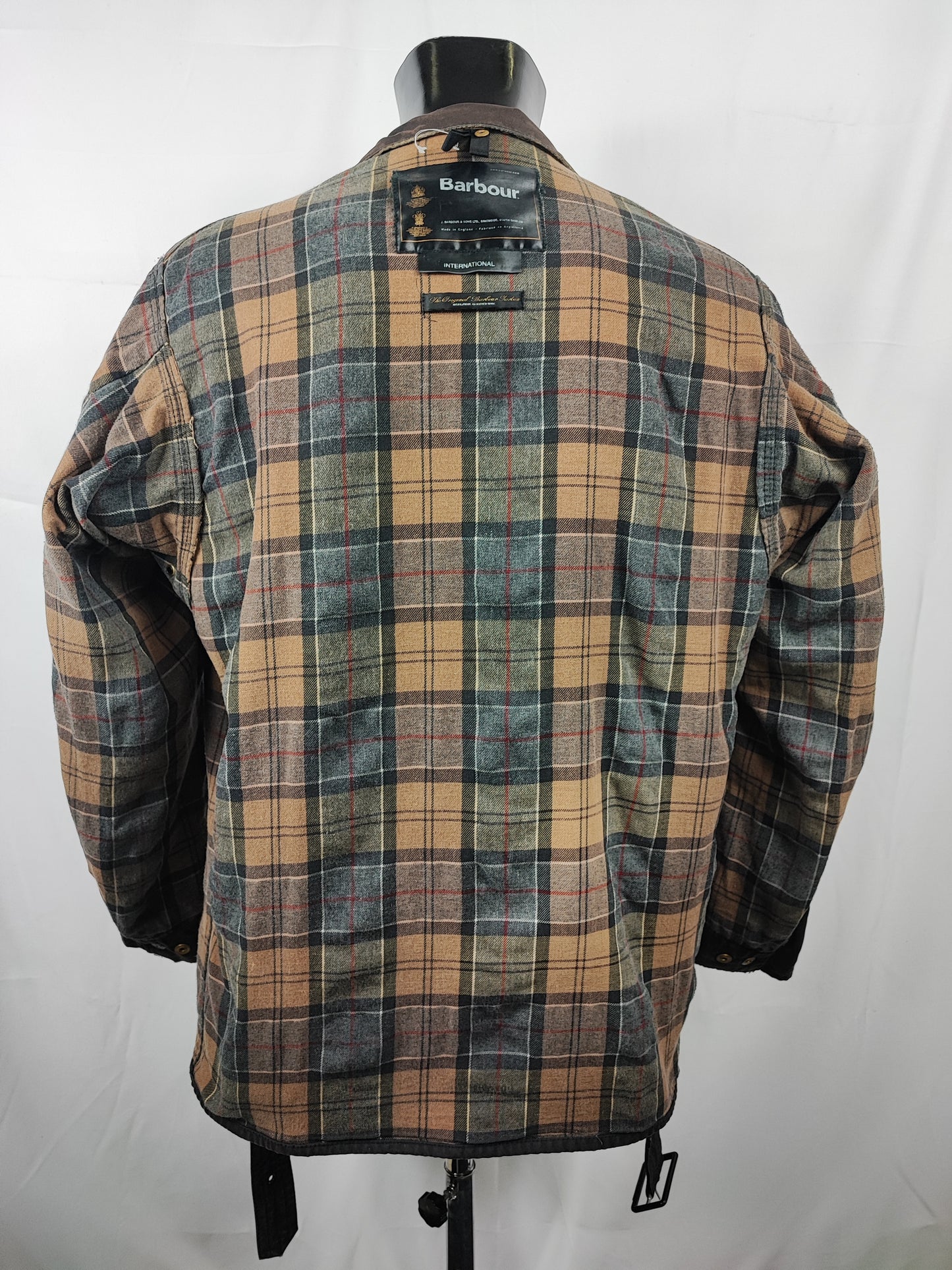 Barbour International nero uomo Large C42/107cm - Man Black Wax International Jacket C42 Size L