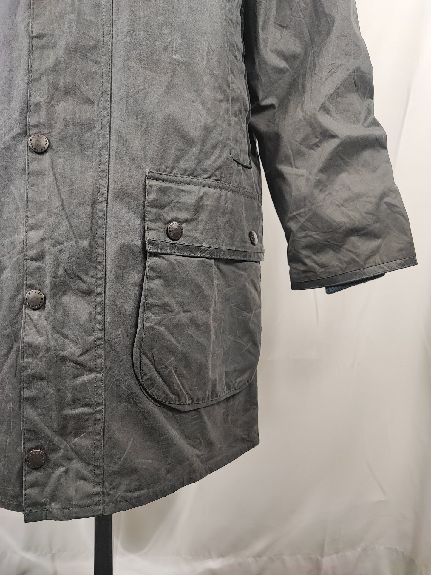 RARO Barbour Giacca Mark Phillips Small blu - Man Navy Wax Vintage Coat Size Small