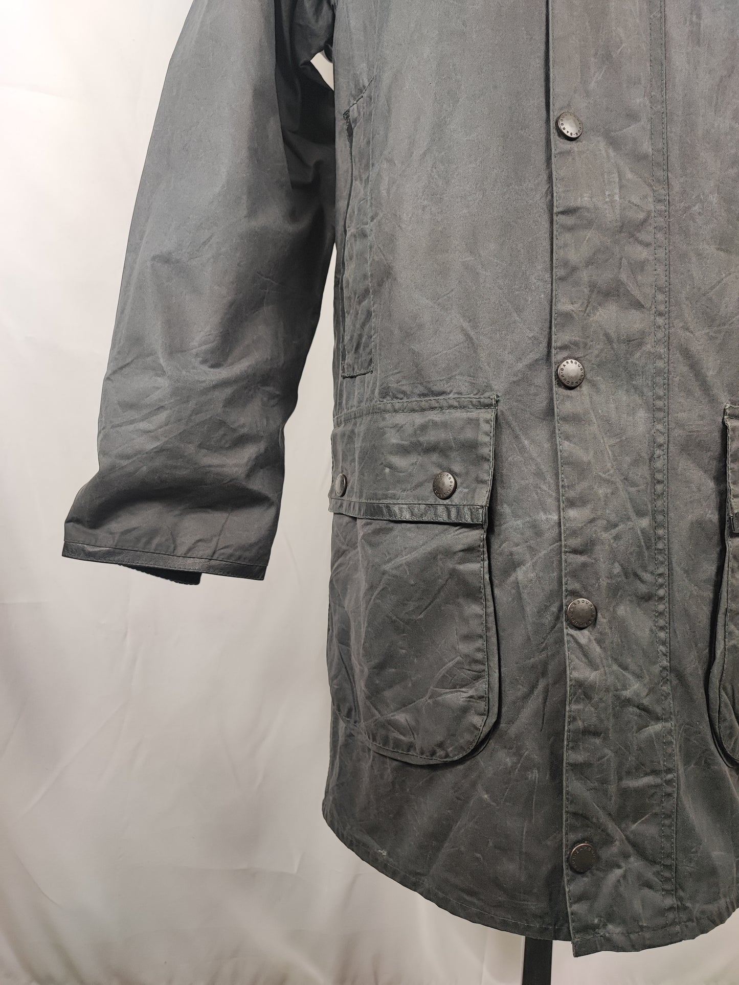 RARO Barbour Giacca Mark Phillips Small blu - Man Navy Wax Vintage Coat Size Small