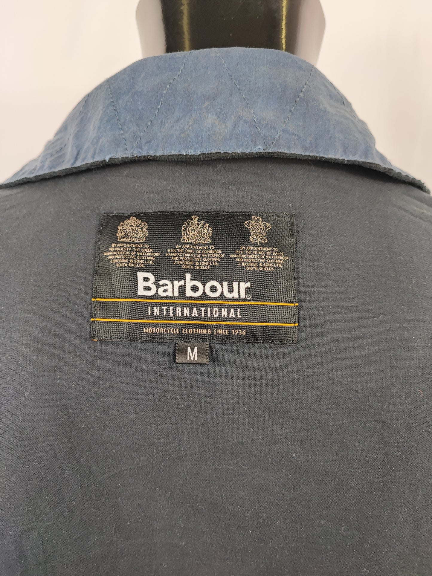 Giacca Barbour International Blu Medium- Navy International Summer Baffins jacket Size M