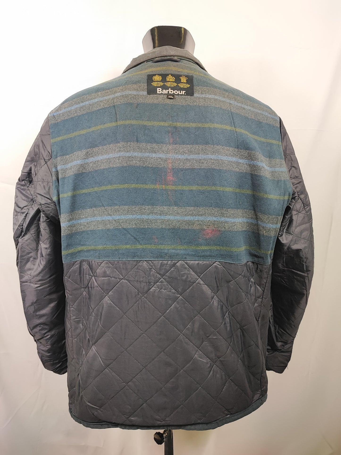 Giacca Barbour Uomo Blu cerata Leeward XXL - Man Navy wax Leeward Jacket Size XXLarge