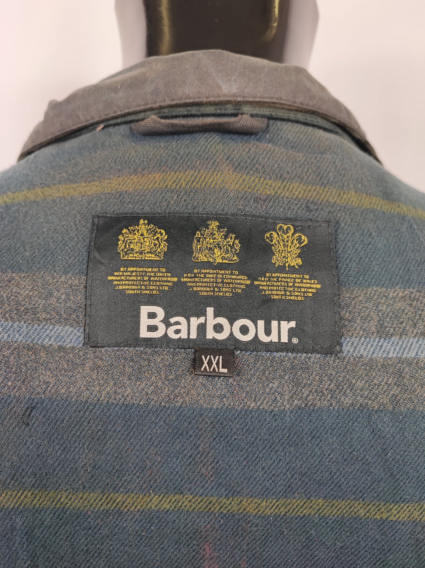 Giacca Barbour Uomo Blu cerata Leeward XXL - Man Navy wax Leeward Jacket Size XXLarge