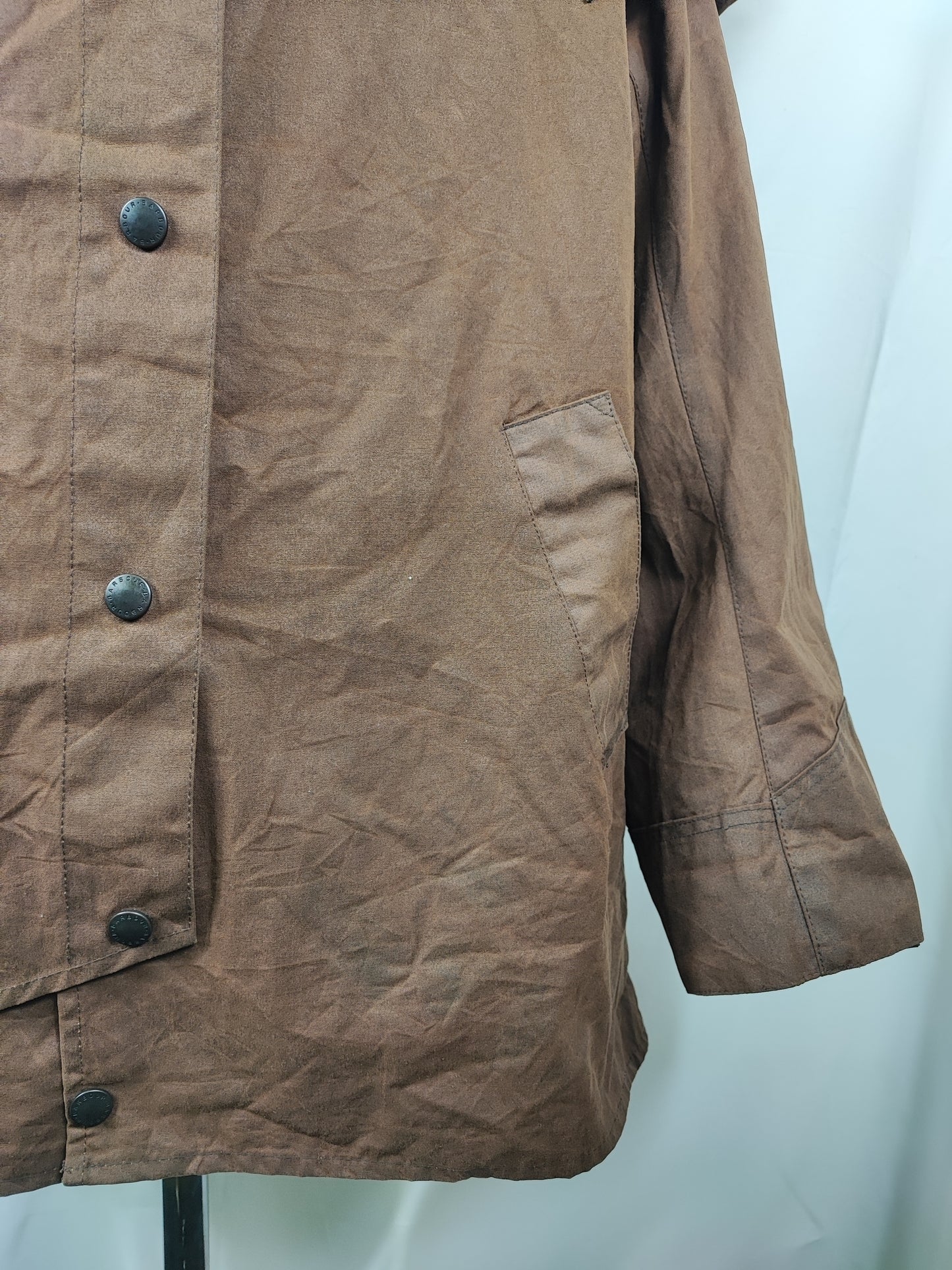RARO Barbour Backhouse marrone C44/112 cm Man Riding Brown Wax Jacket size XLarge