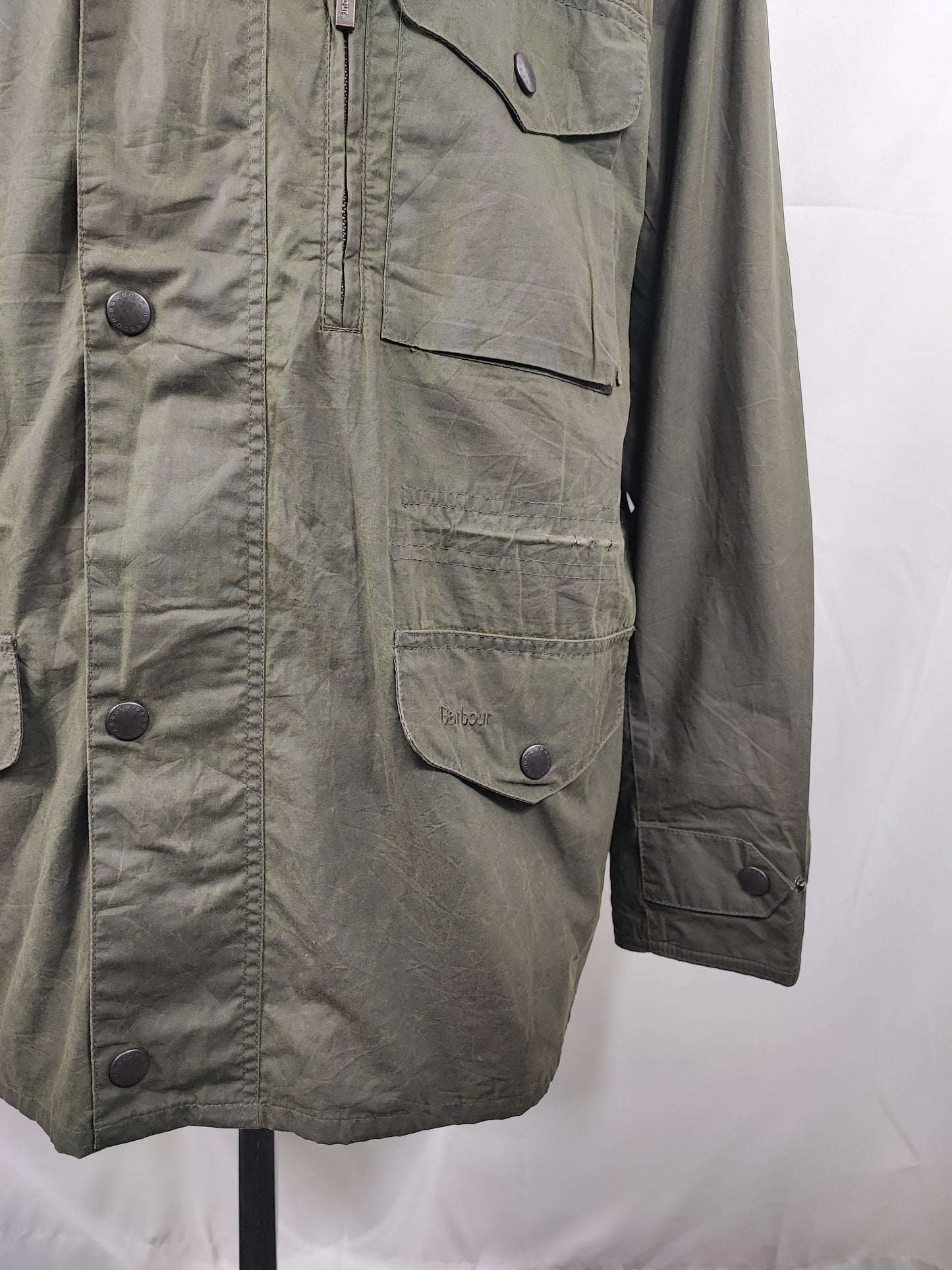 Barbour Giacca da uomo Sapper verde XXL Man Flyweight Green Sapper Jacket Size XXL