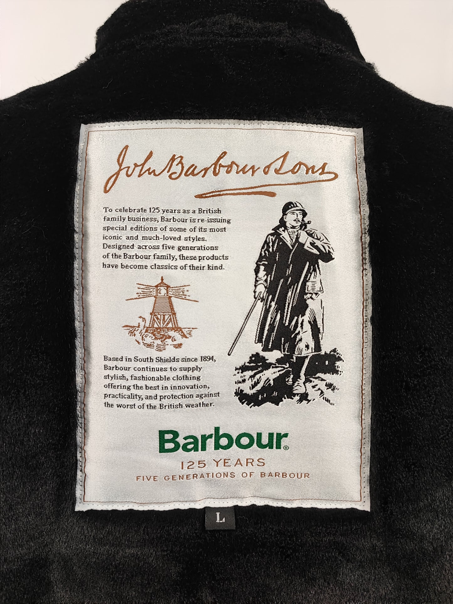 Imbottitura Originale Barbour Edizione speciale 125 anni - Black Liner Limited Edition 125 Years