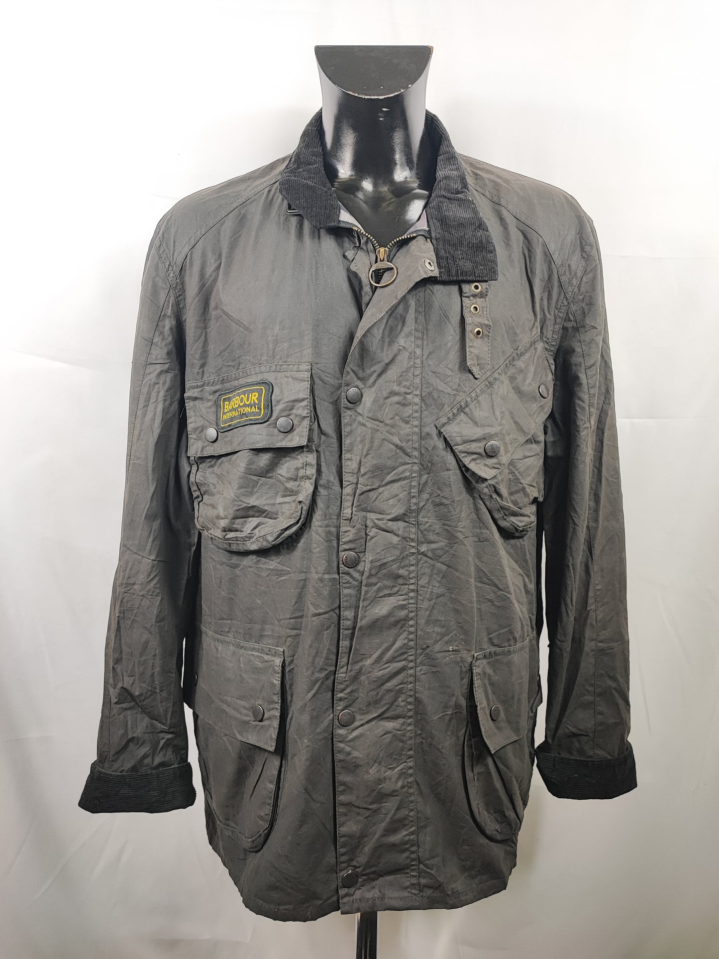 Barbour Giacca da uomo nero International XL Man Flyweight Black International Jacket Size XL