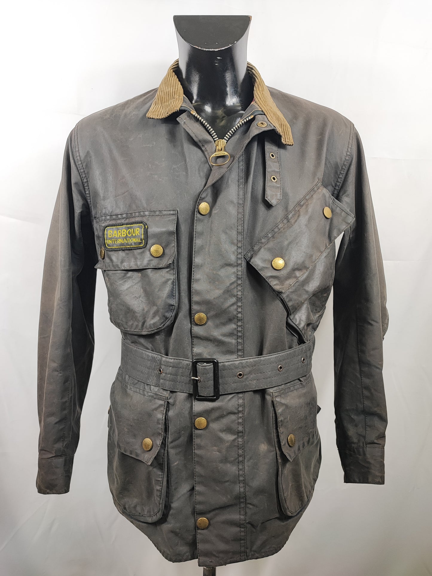 Barbour International nero uomo C40/102 cm - Man Black Wax International Jacket C40 Size 50