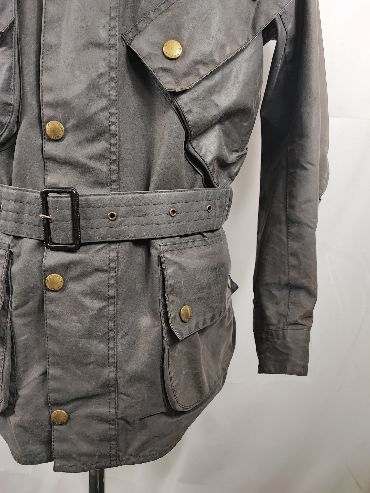 Barbour International nero uomo C40/102 cm - Man Black Wax International Jacket C40 Size 50