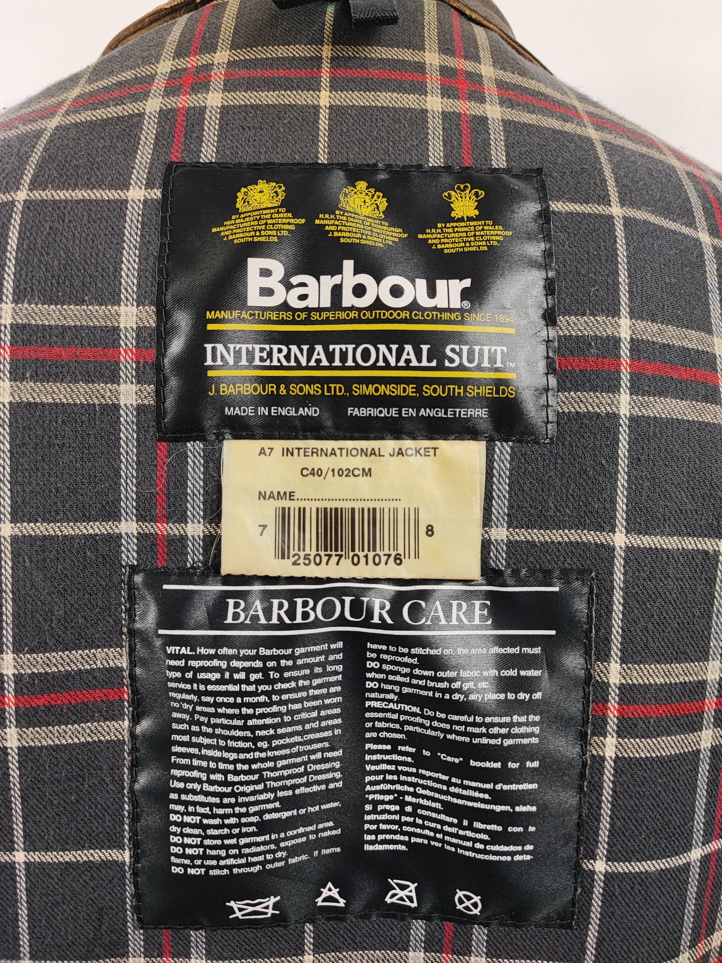 Barbour International nero uomo C40/102 cm - Man Black Wax International Jacket C40 Size 50
