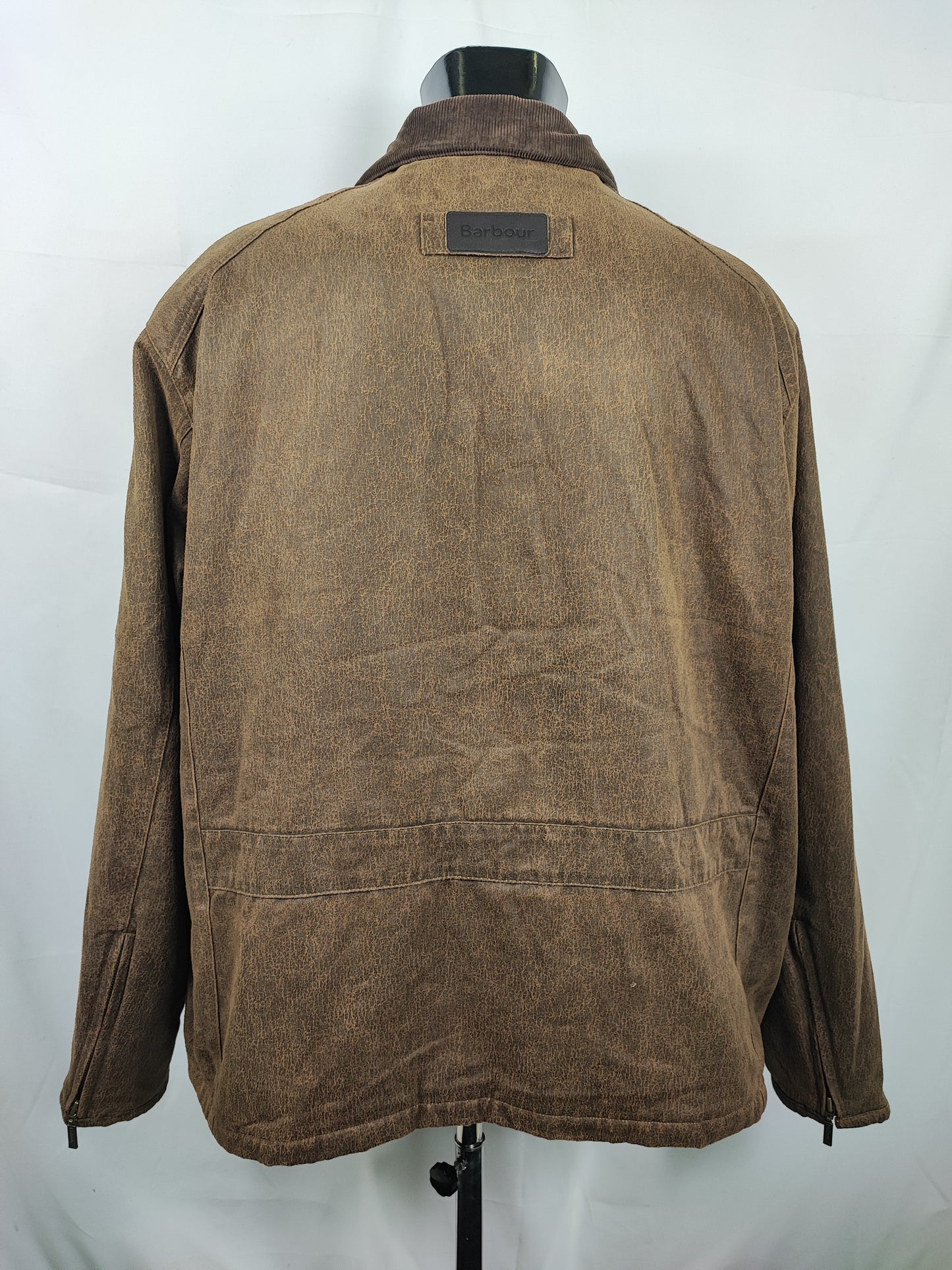 Barbour Giacca Uomo Weather Utility Non cerata XXLarge- Man Brown Weather Worked utility XXL