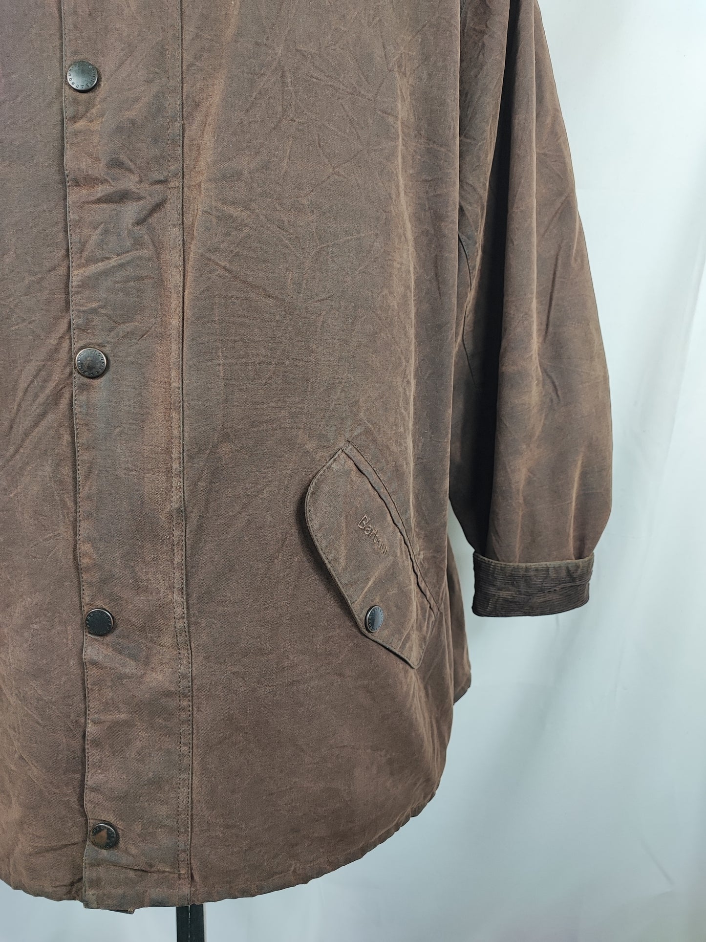 Giacca Barbour Marrone New Hampshire Cerata XXLarge - Man Wax Brown New Hampshire Jacket Beige Size XXLarge