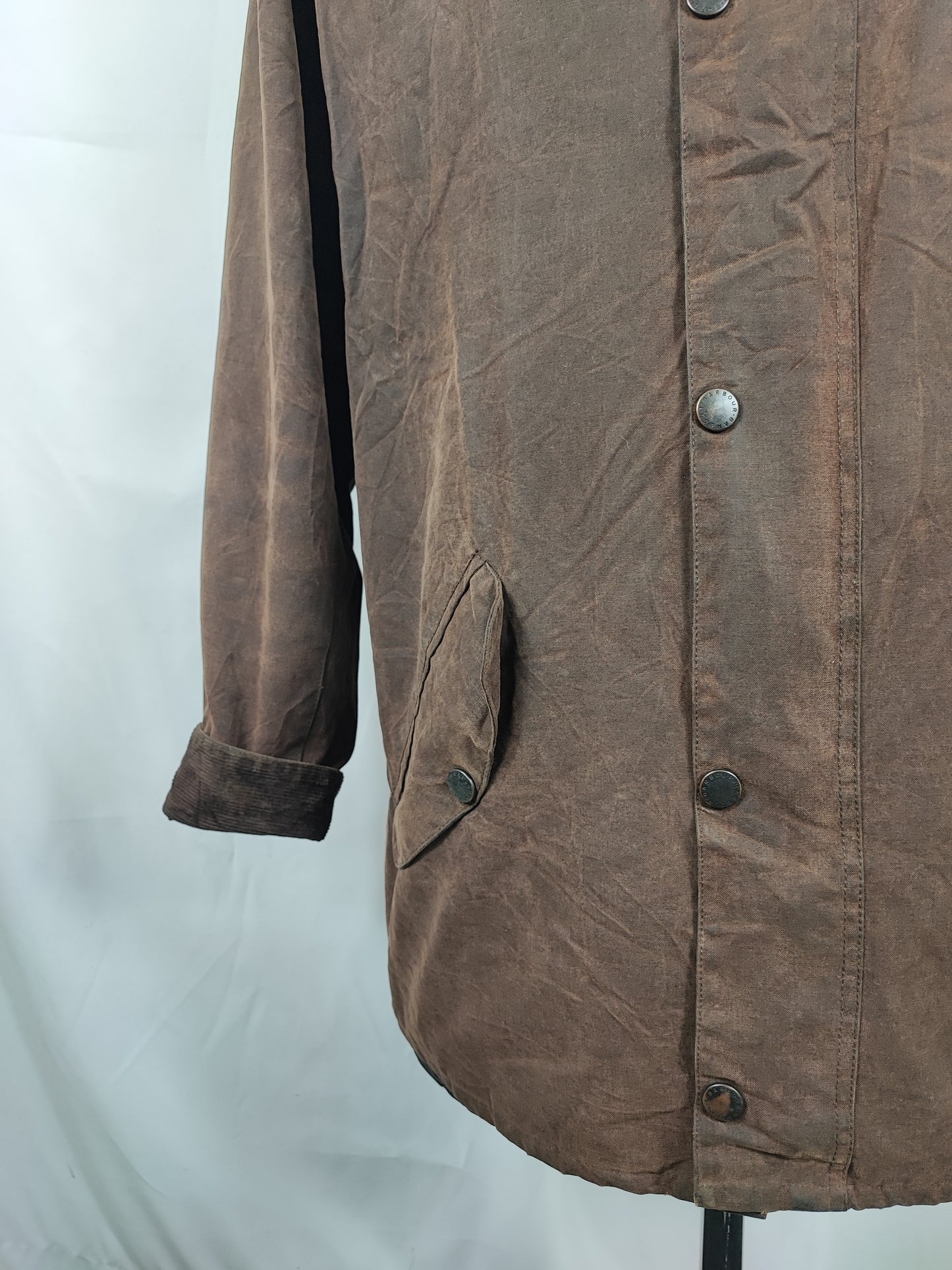 Giacca Barbour Marrone New Hampshire Cerata XXLarge - Man Wax Brown New Hampshire Jacket Beige Size XXLarge