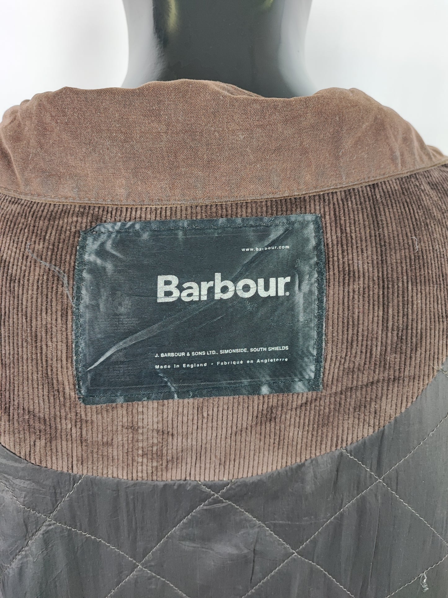 Giacca Barbour Marrone New Hampshire Cerata XXLarge - Man Wax Brown New Hampshire Jacket Beige Size XXLarge