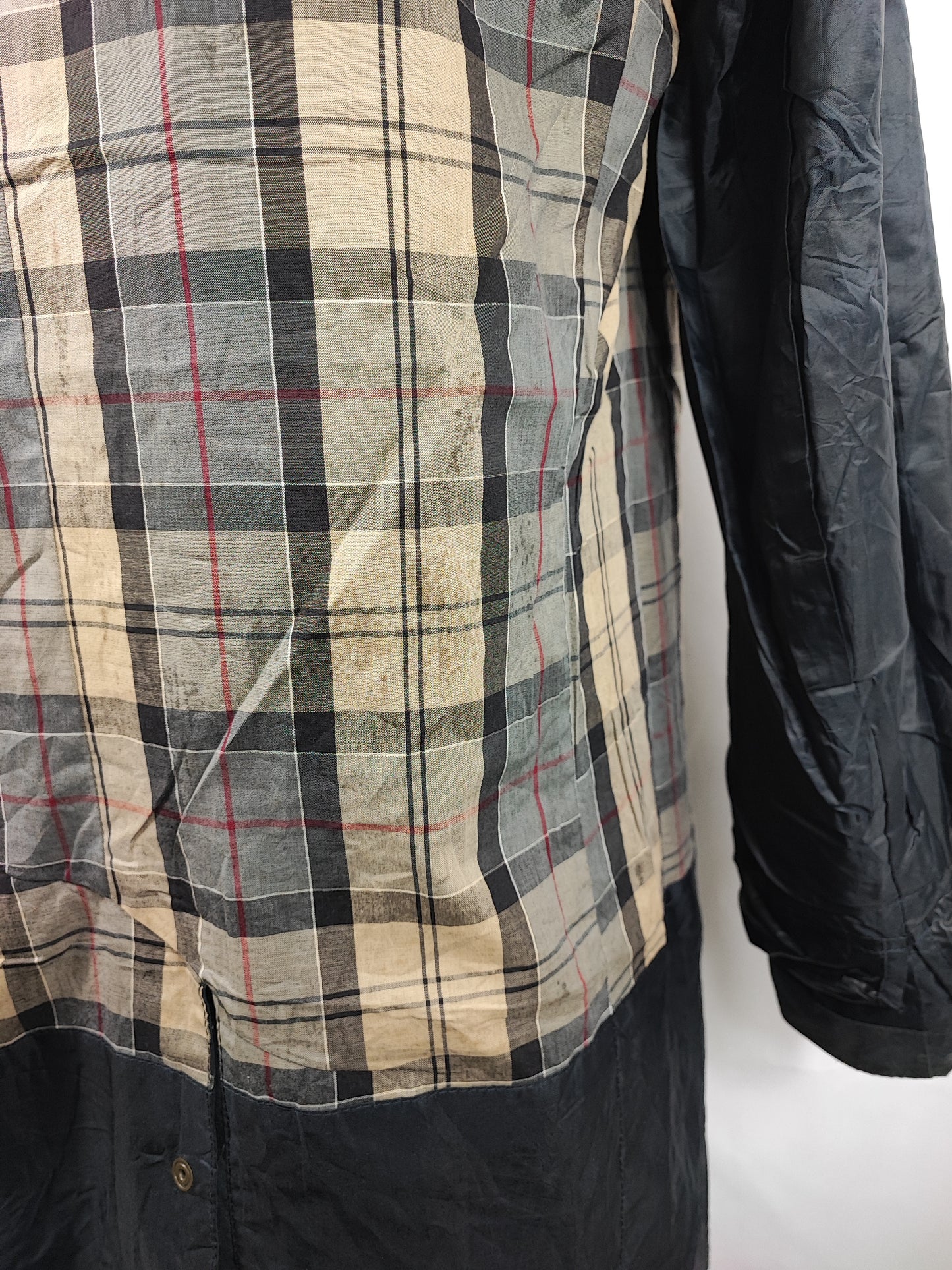 Trench Barbour uomo Greeves blu leggero M- Man Navy Wax Greeves trench size Medium